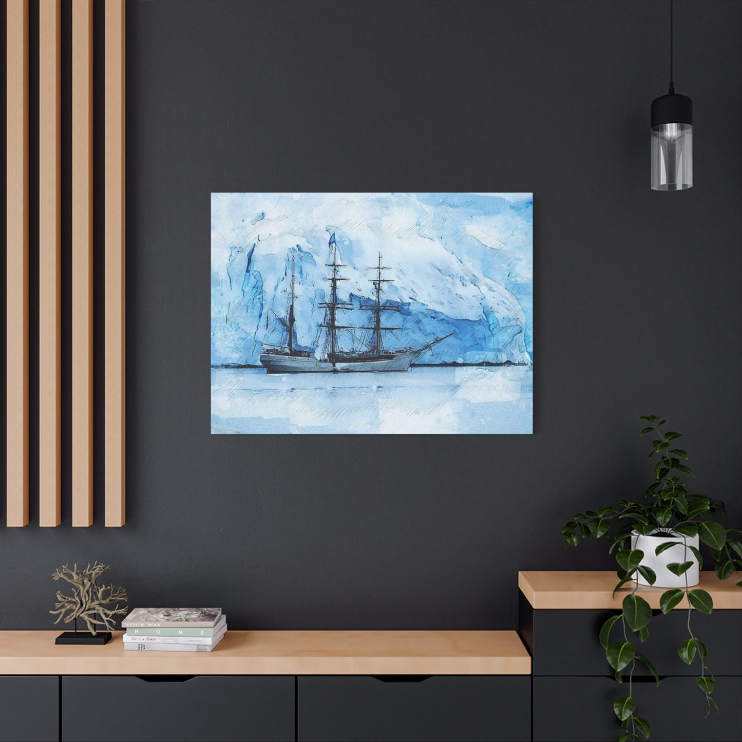 Ship Matte Canvas, Stretched, 1.25"