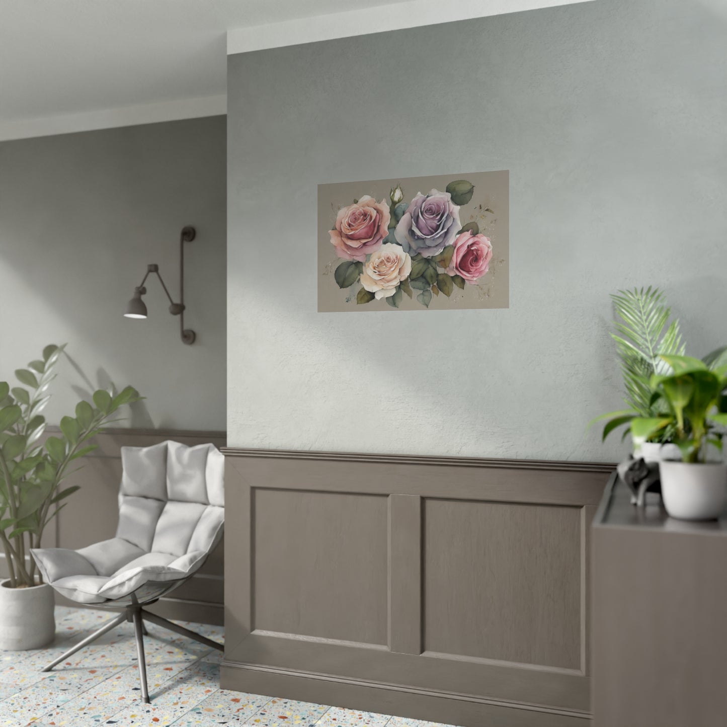 Roses AI Gen Rolled Posters