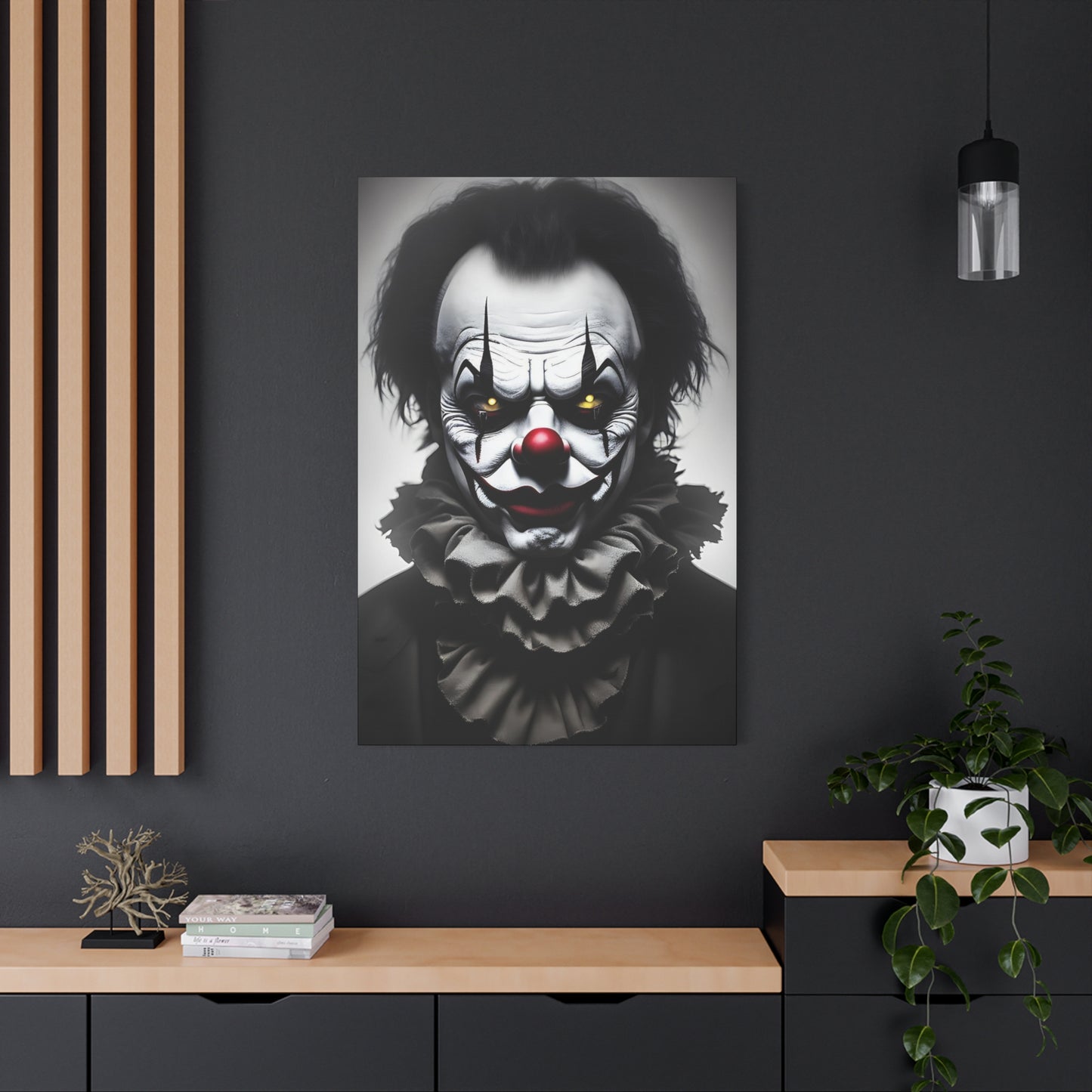 Clown AI Gen Matte Canvas, Stretched, 1.25"