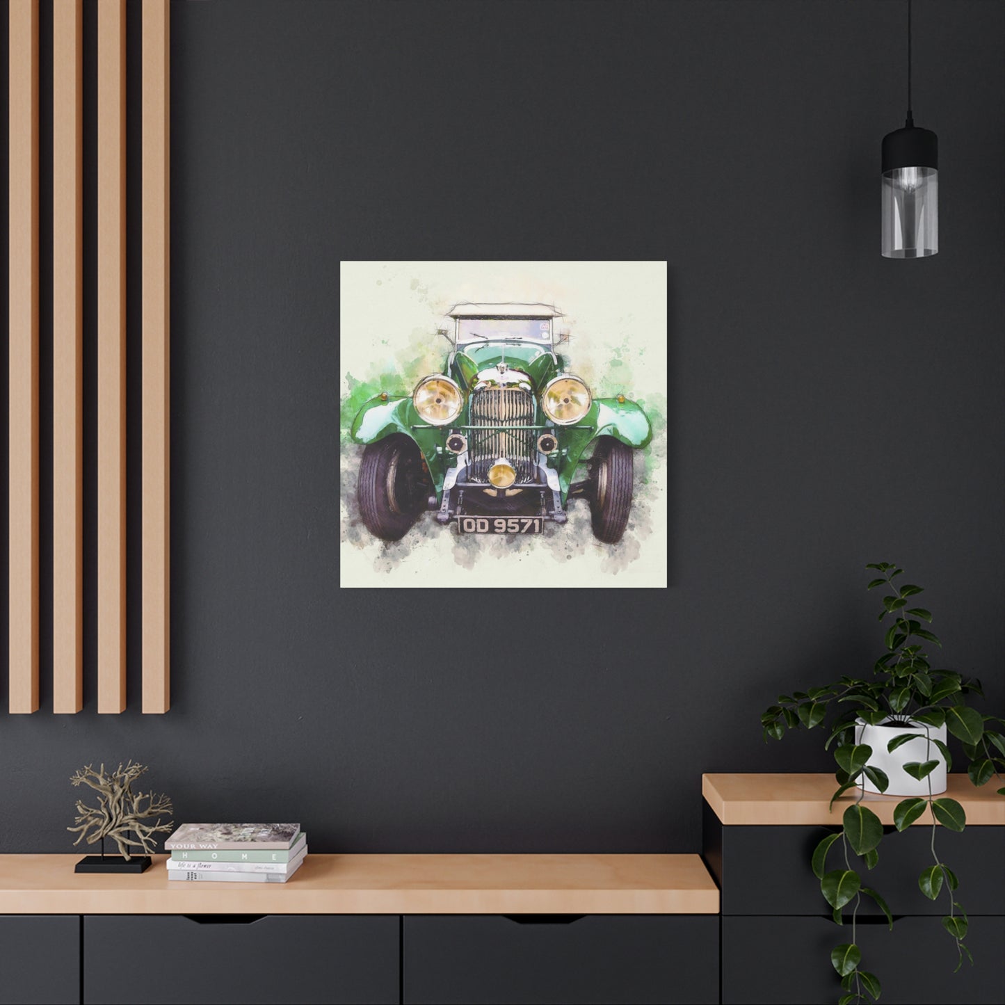 Car Matte Canvas, Stretched, 1.25"