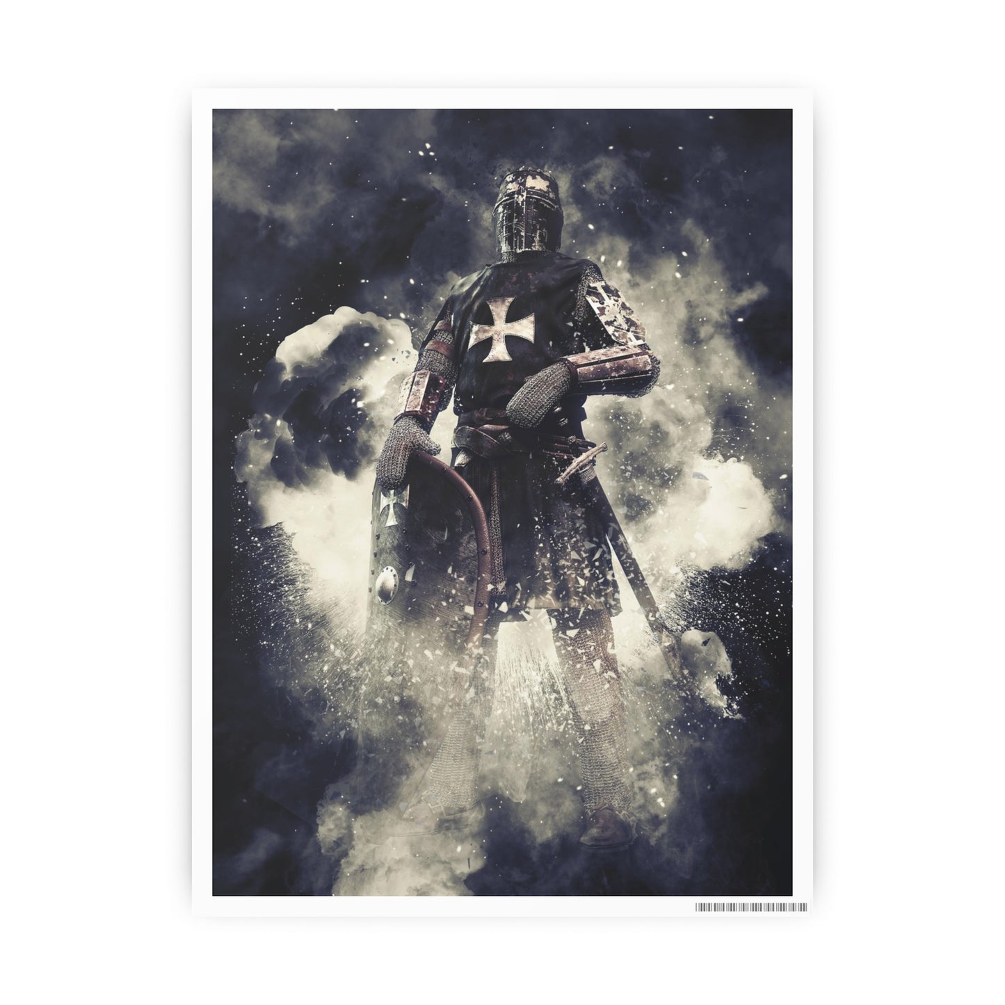 Knight Crusader Photo Art Paper Posters