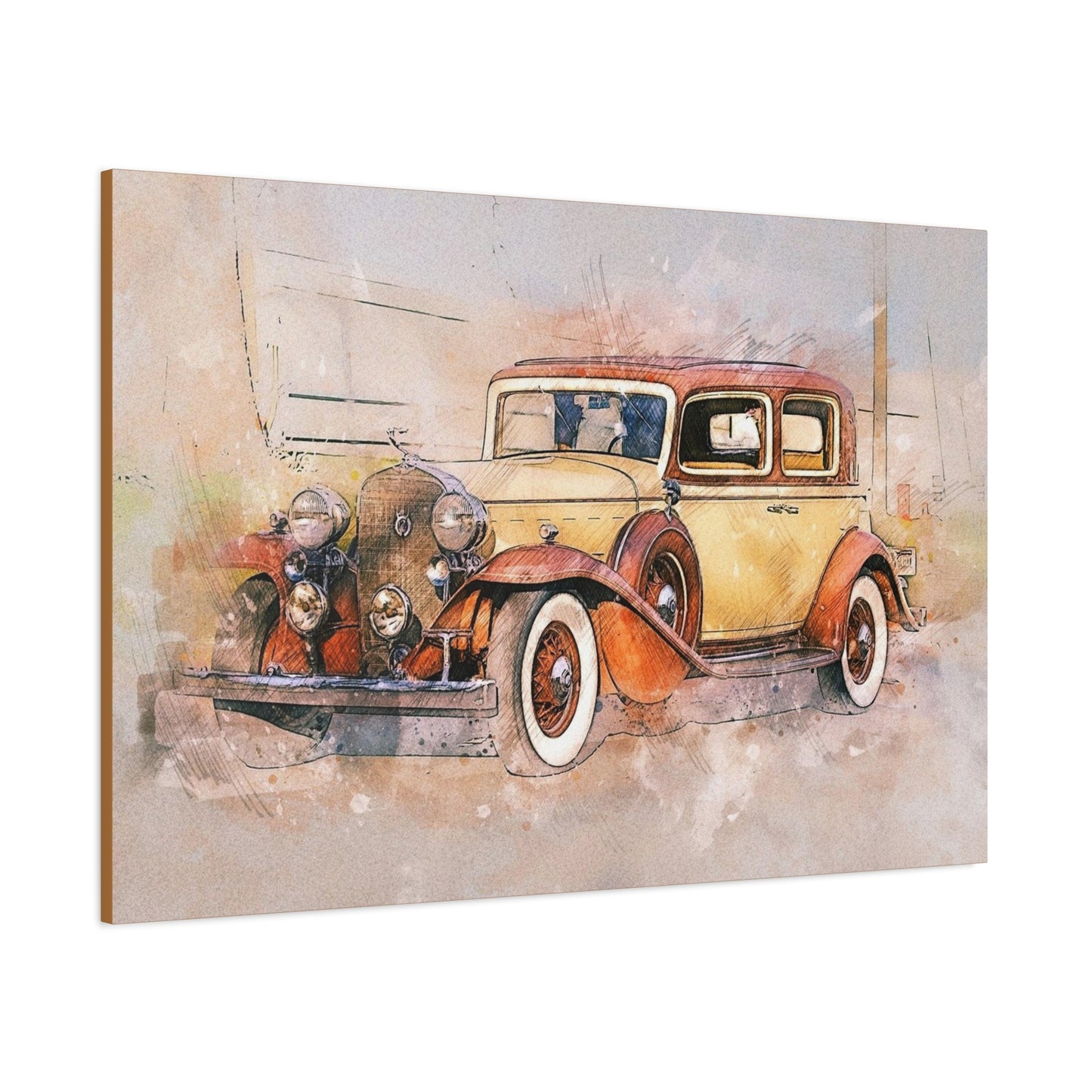 Cadillac Matte Canvas, Stretched, 1.25"