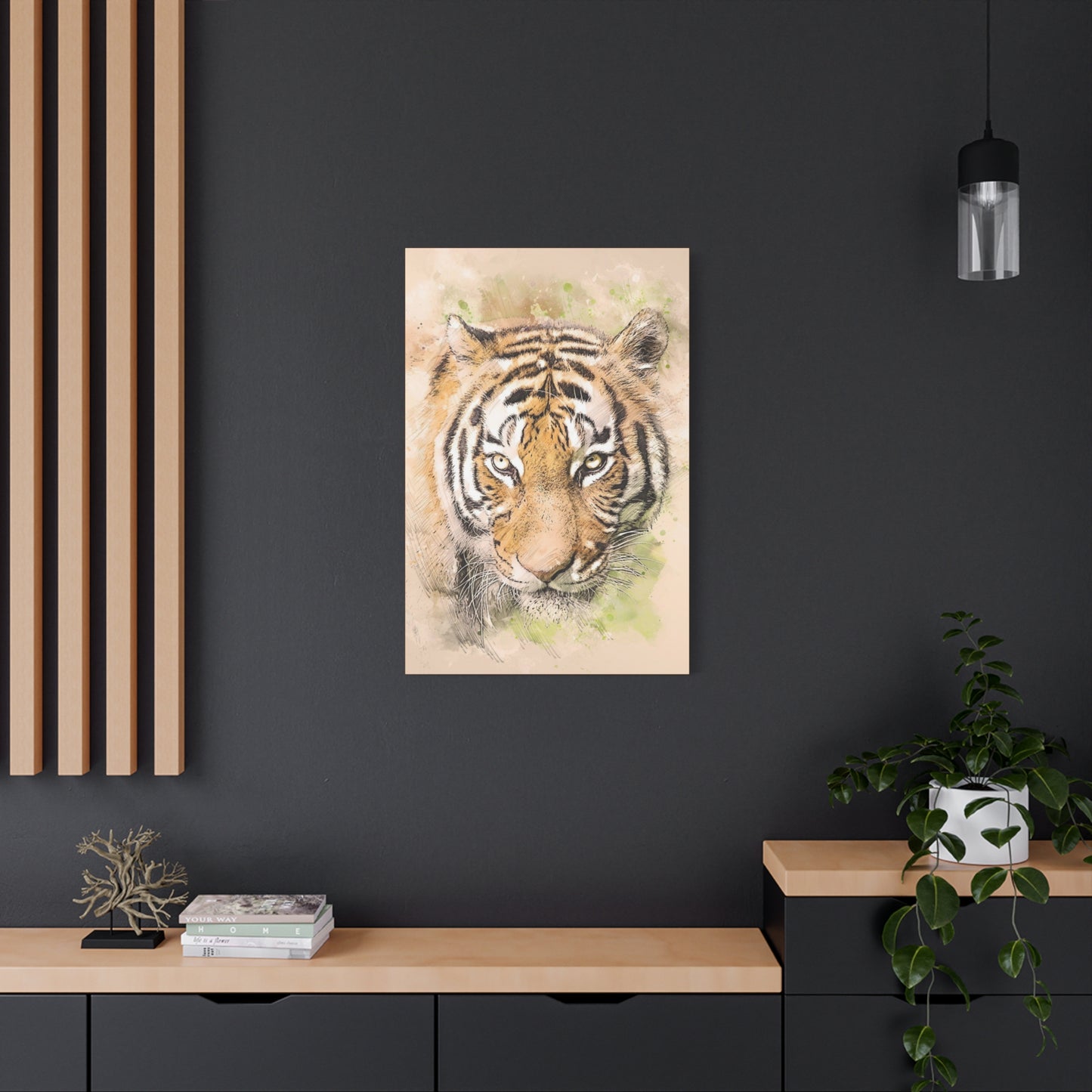 Tiger Matte Canvas, Stretched, 1.25"