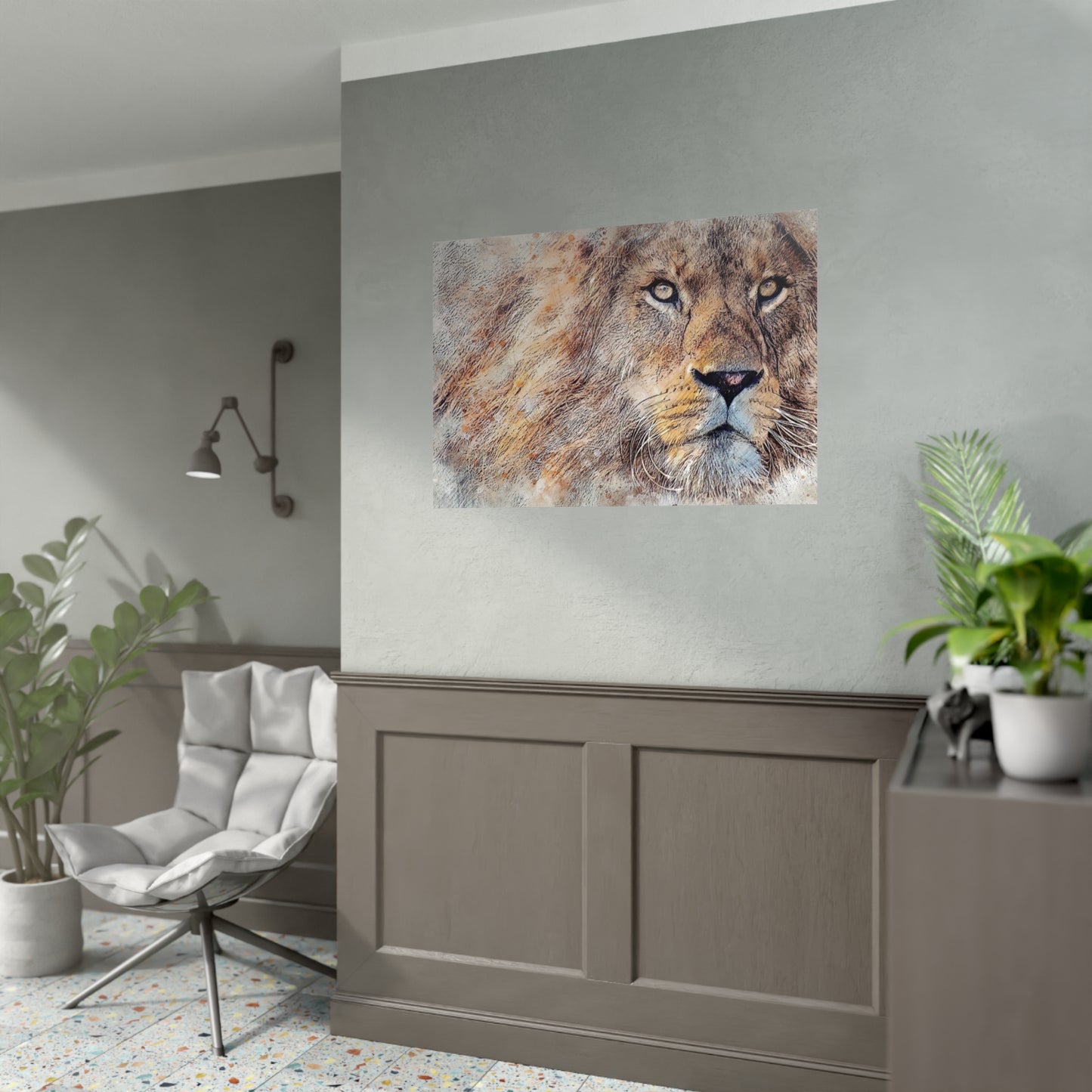 Lion Rolled Posters