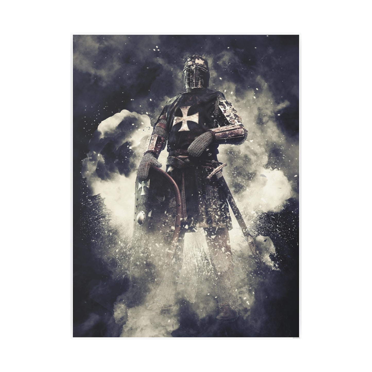 Knight Crusader Photo Art Paper Posters