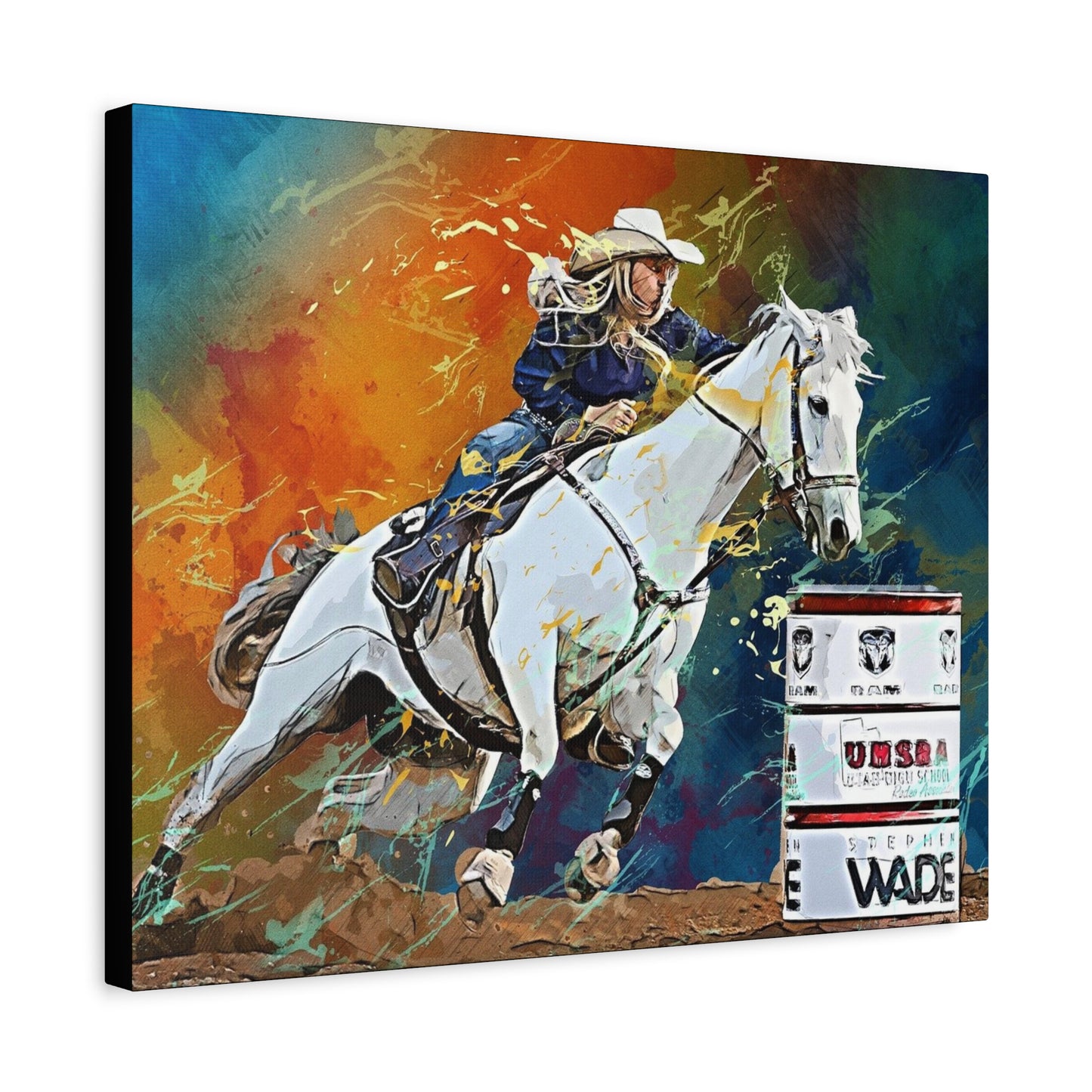 Cow Girl Matte Canvas, Stretched, 1.25"