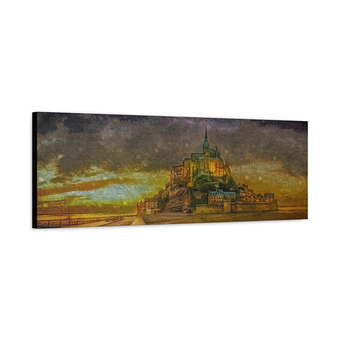 Mt St Michel Matte Canvas, Stretched, 1.25"