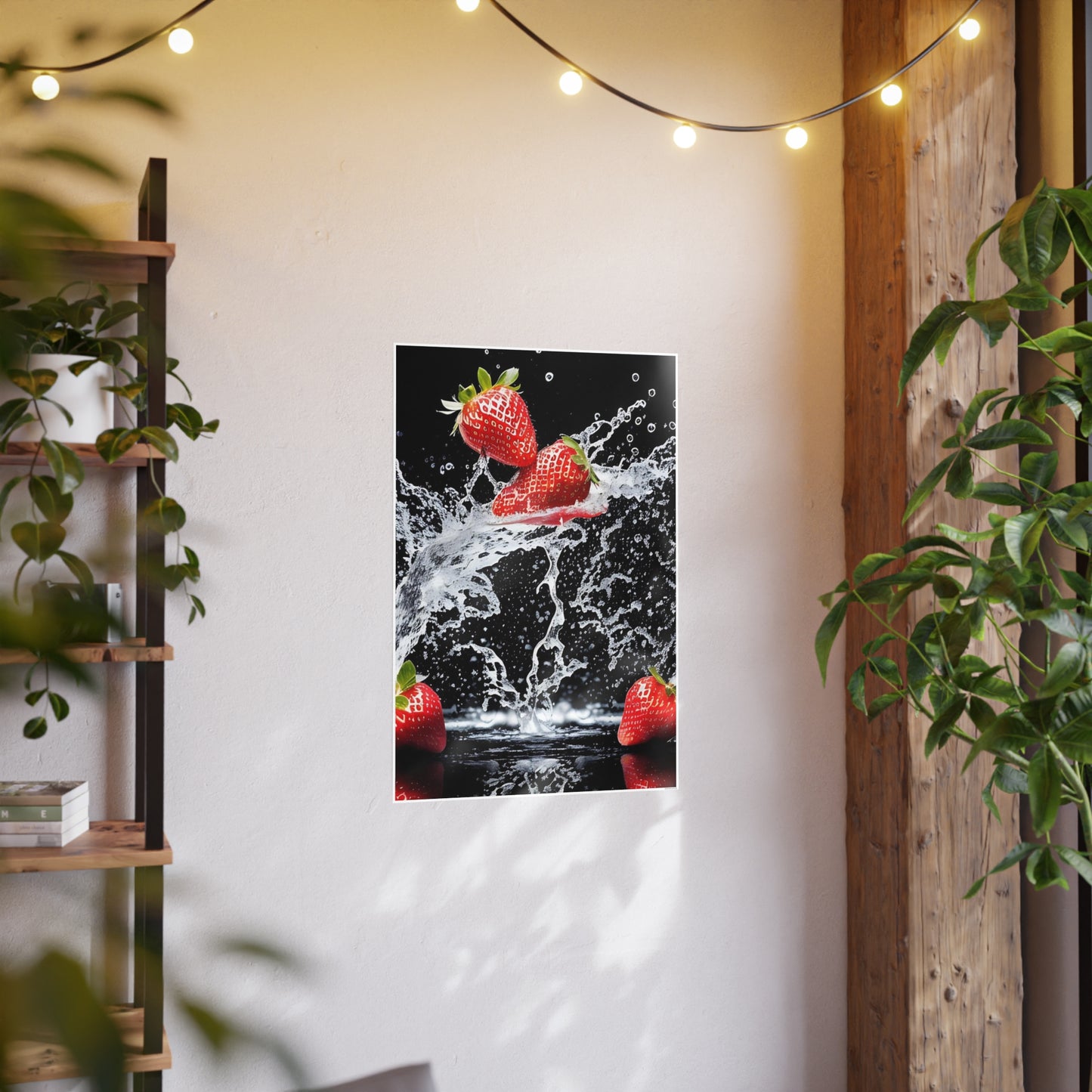 Strawberry AI Gen Photo Art Paper Posters