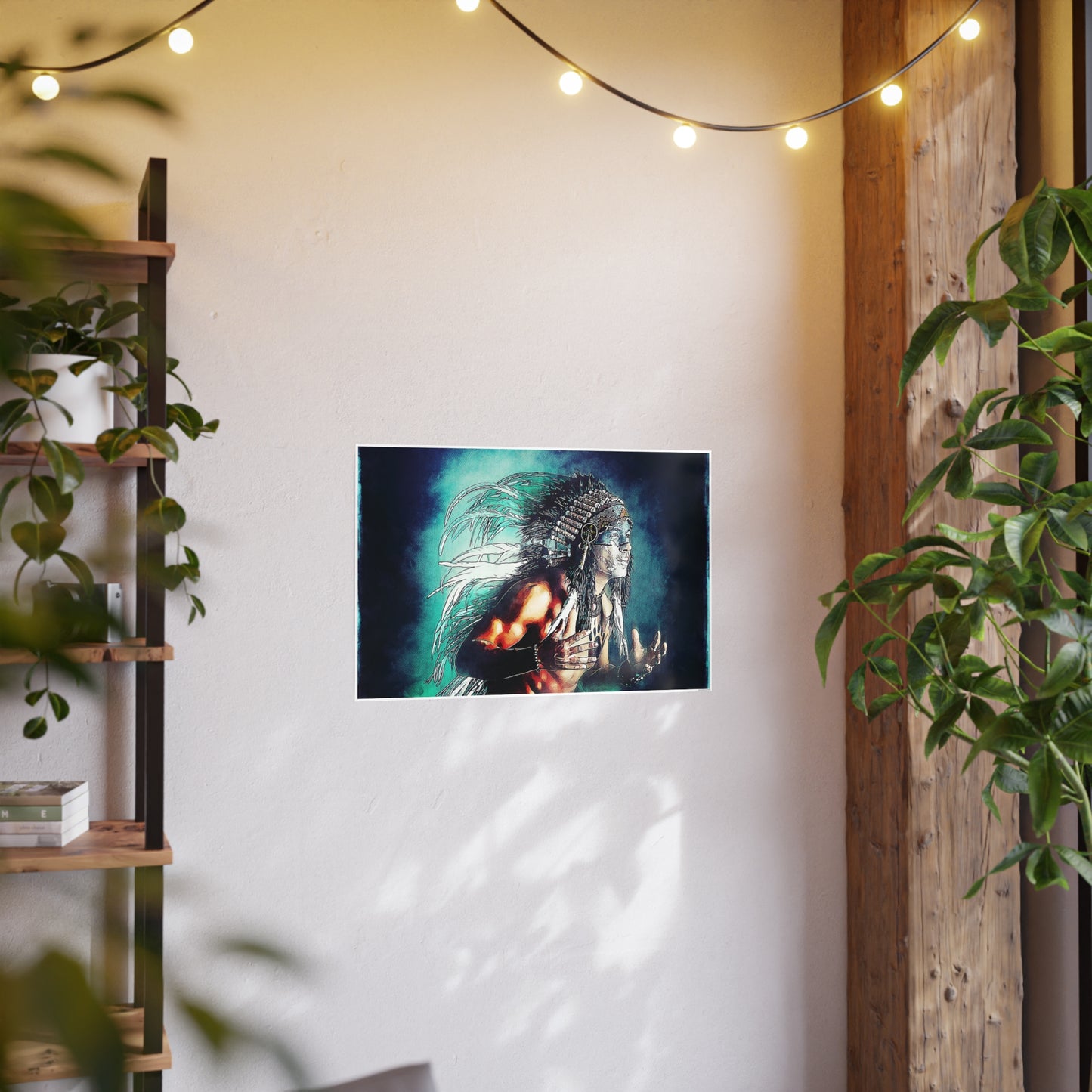First Nation Man Photo Art Paper Posters