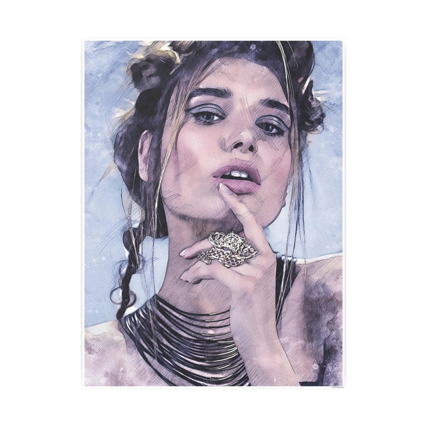 Woman Photo Art Paper Posters