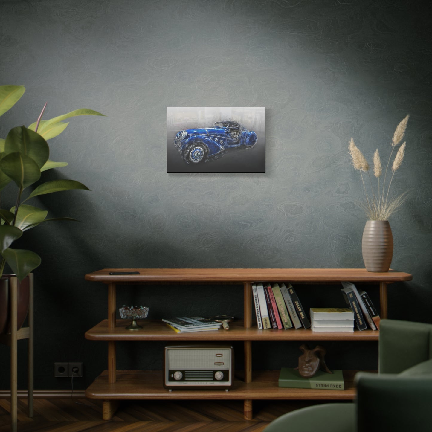Car Matte Canvas, Stretched, 1.25"