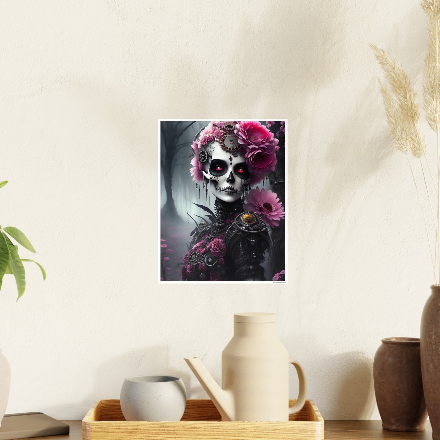 Skull AI Gen Photo Art Paper Posters