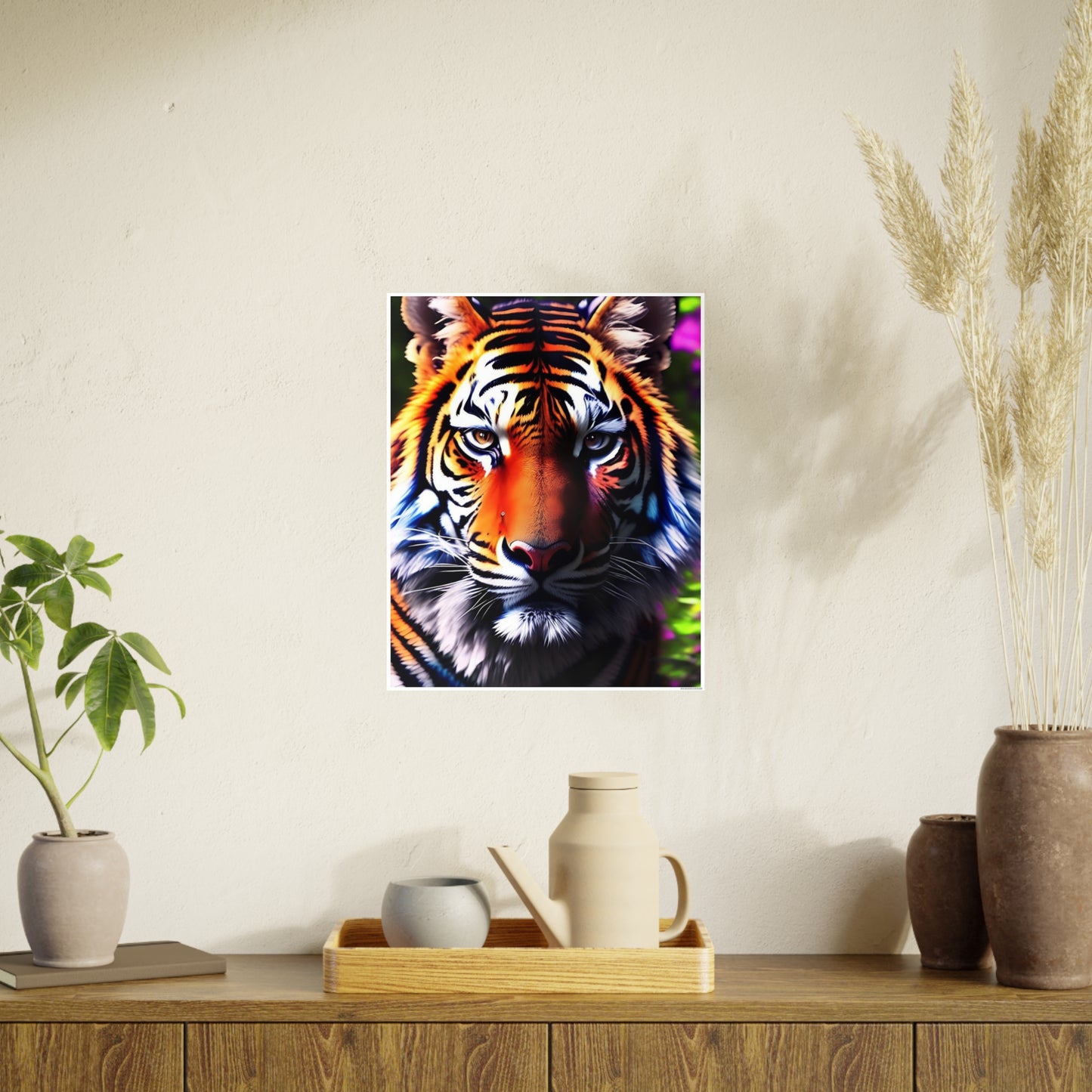 Tiger AI Gen Photo Art Paper Posters
