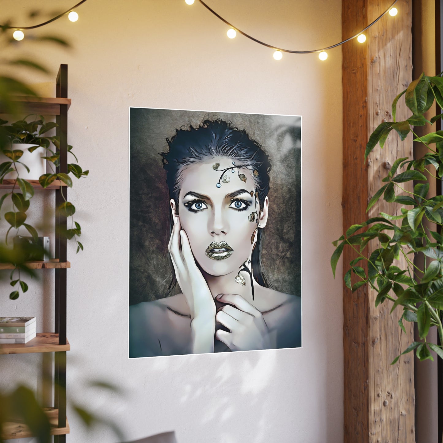 Woman Portrait Photo Art Paper Posters