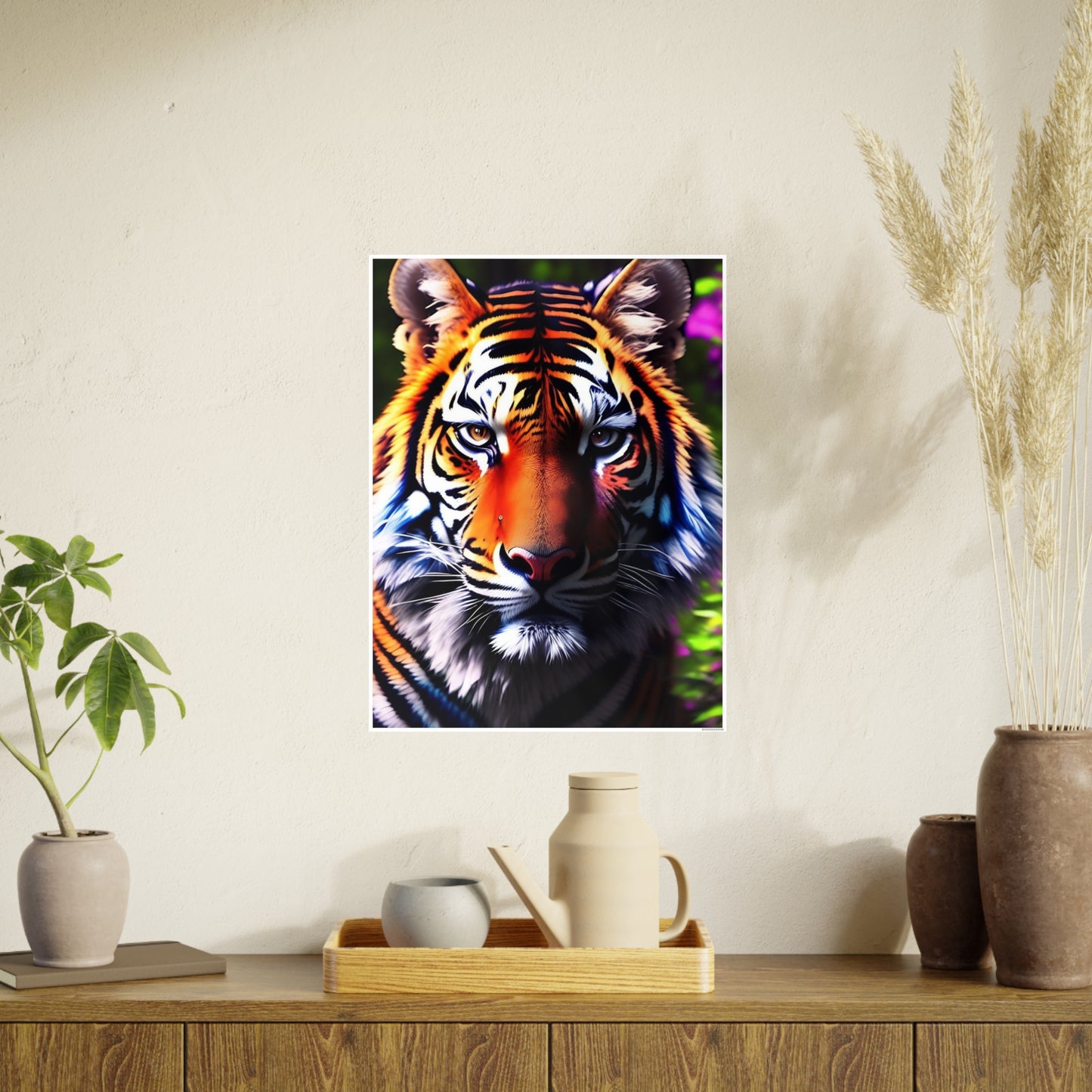 Tiger AI Gen Photo Art Paper Posters