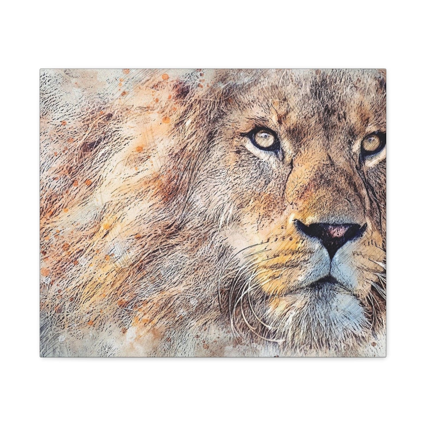 Lion Matte Canvas, Stretched, 1.25"