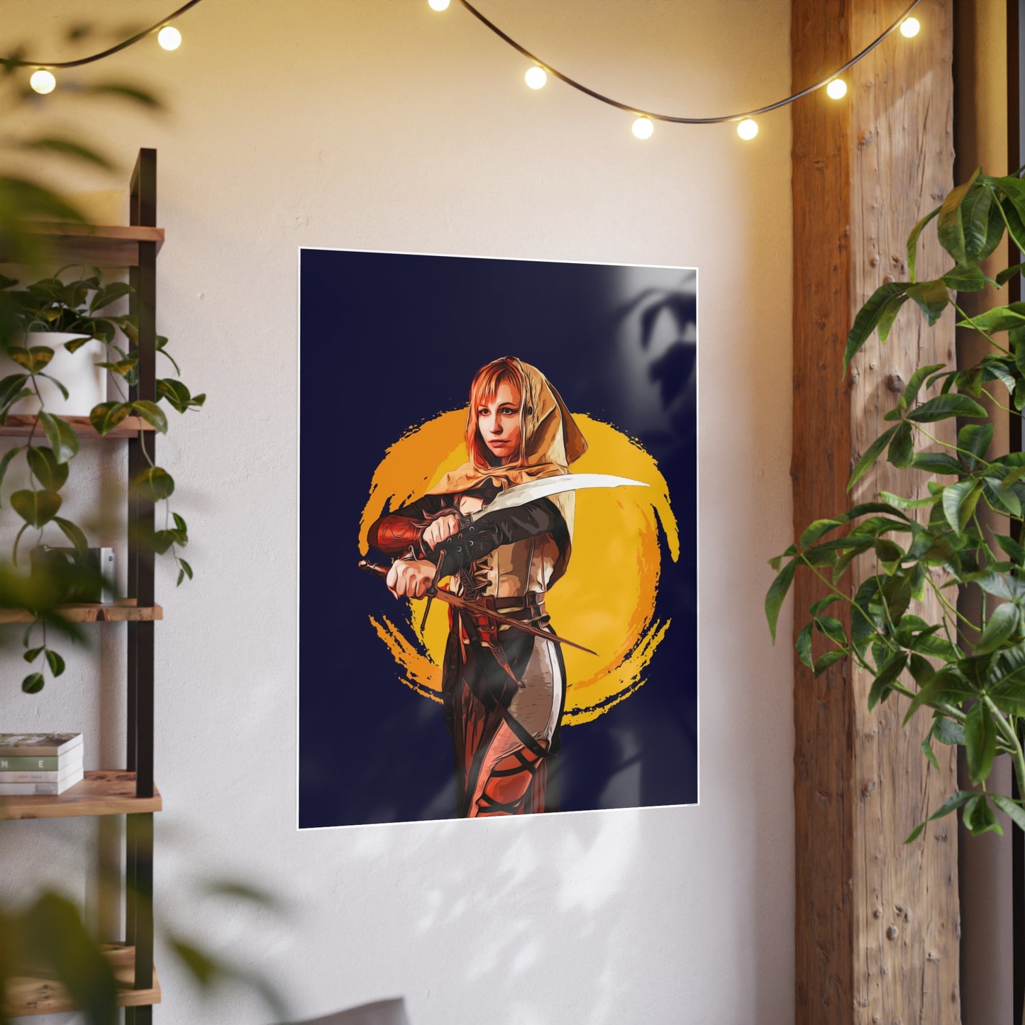 Cosplay Woman Warrior Photo Art Paper Posters