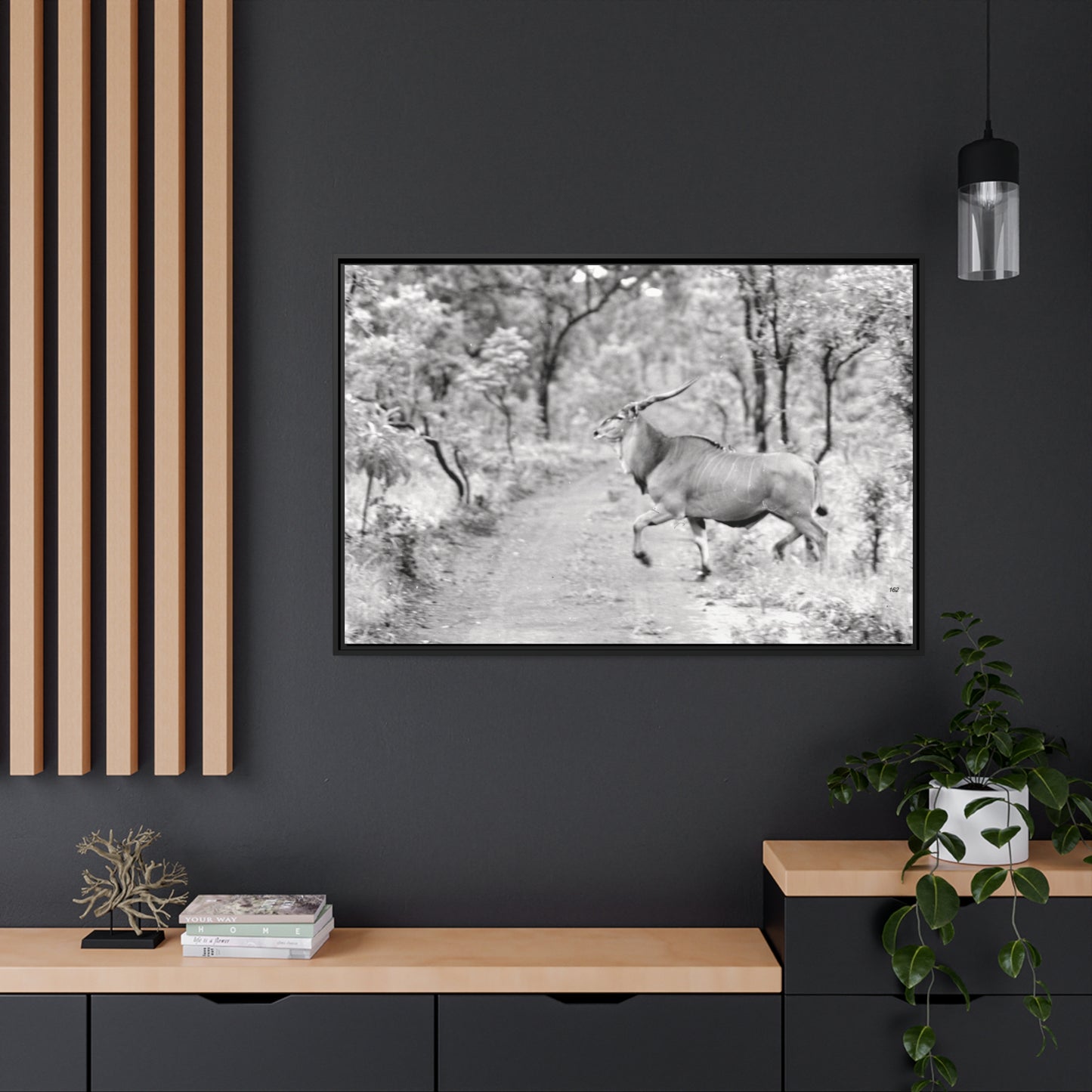 Elk Matte Canvas, Black Frame