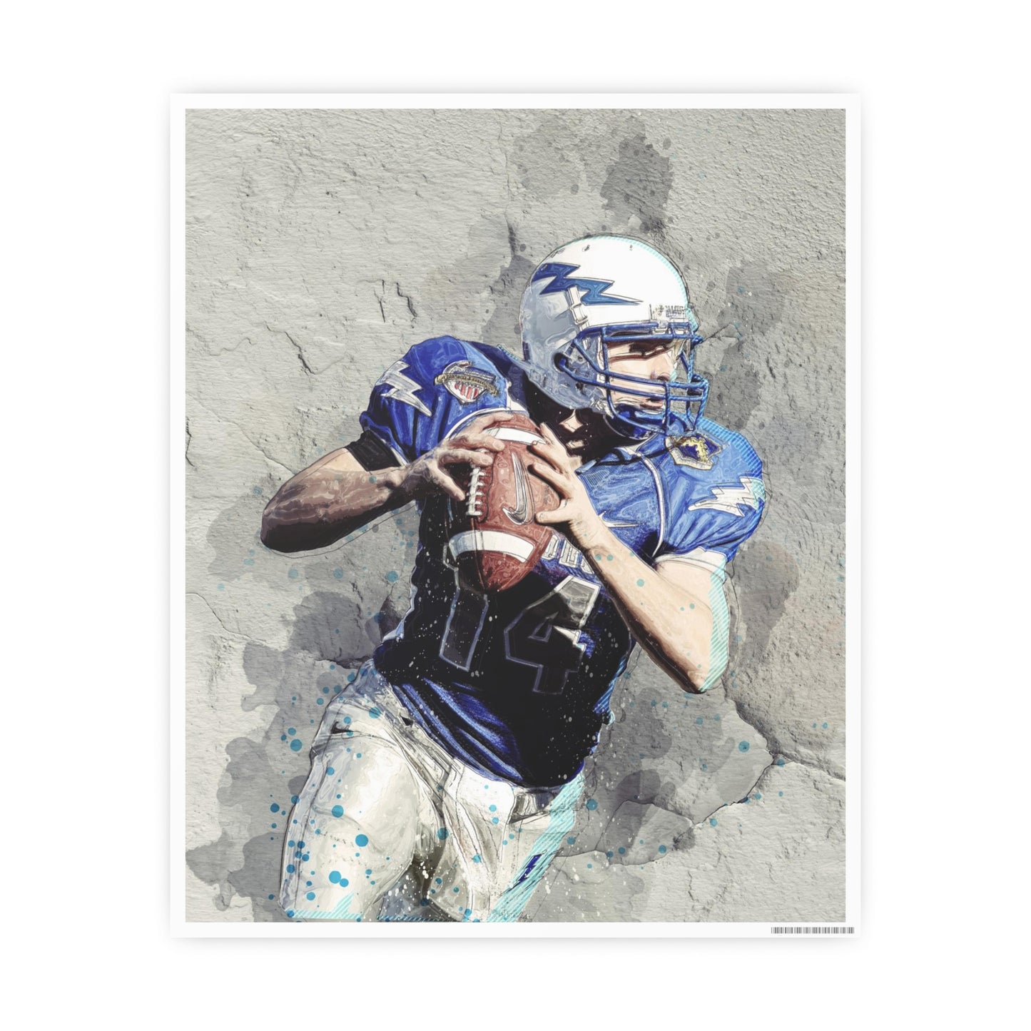 Quarterback Photo Art Paper Posters