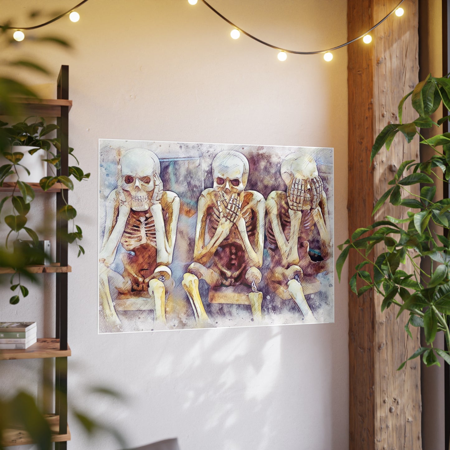 Skeletons Photo Art Paper Posters