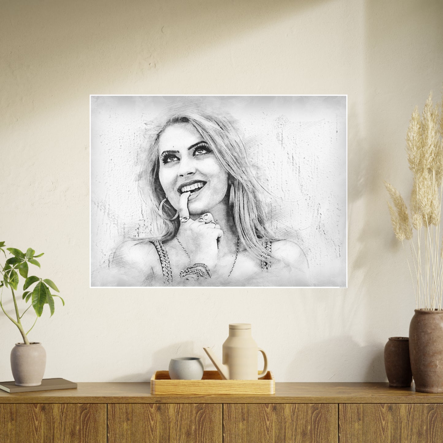 Woman Photo Art Paper Posters