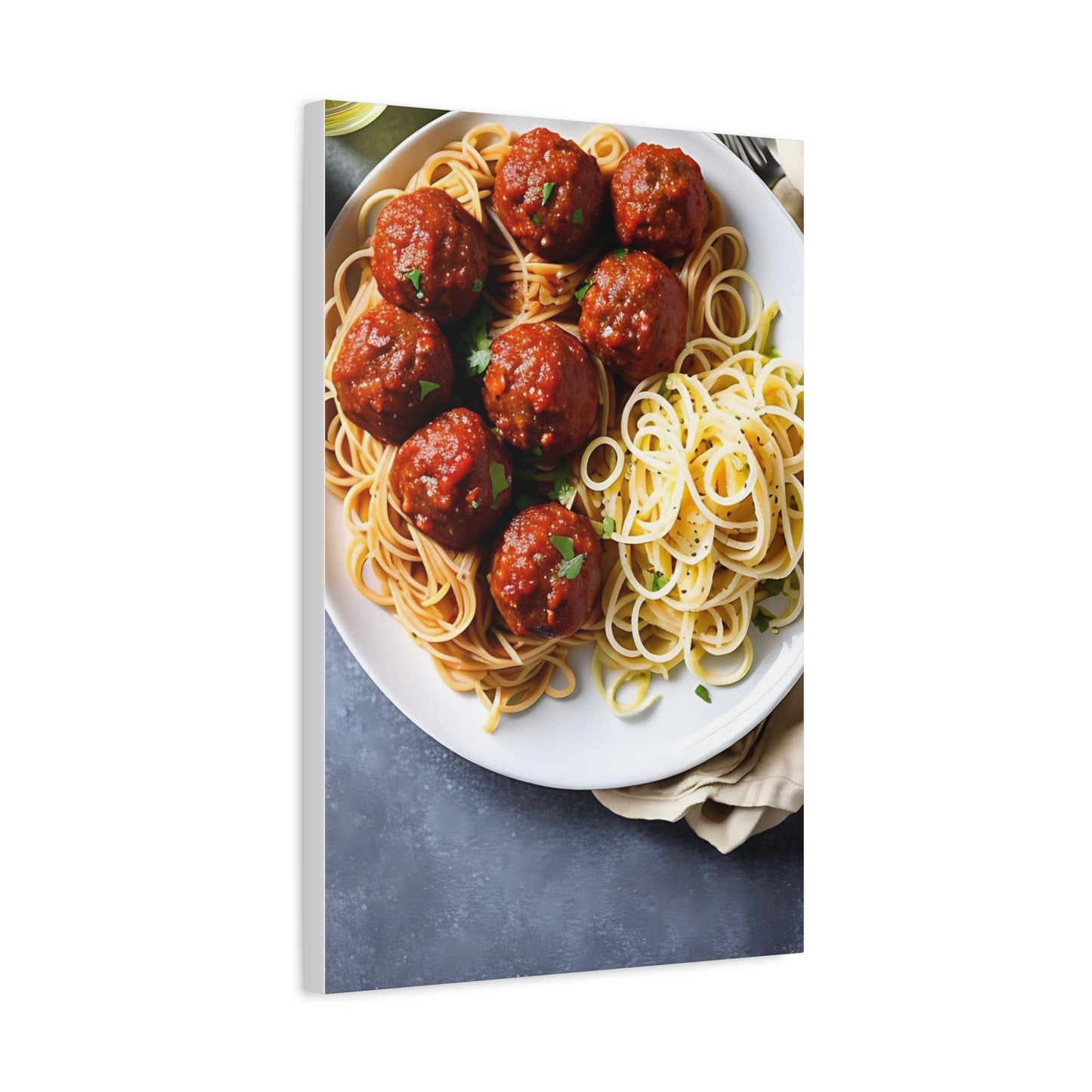 Spaghetti AI Gen Matte Canvas, Stretched, 1.25"
