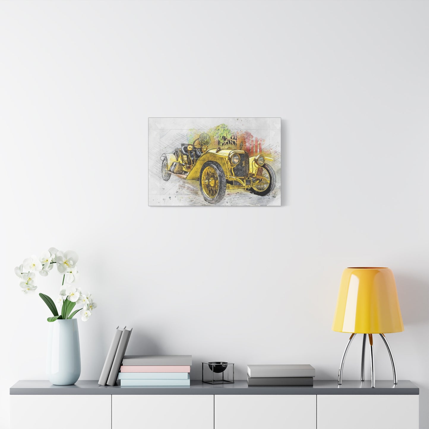 Car Matte Canvas, Stretched, 1.25"
