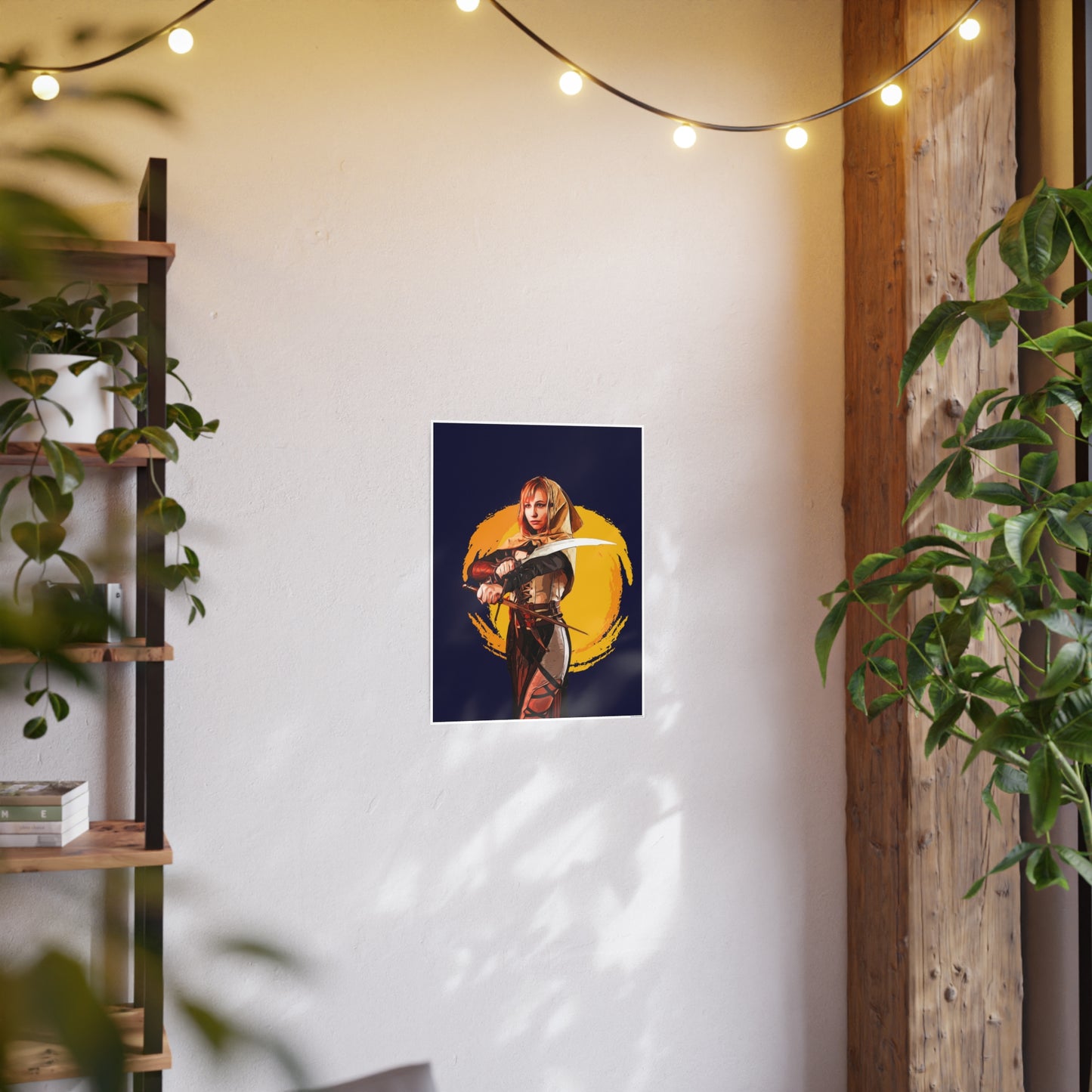 Cosplay Woman Warrior Photo Art Paper Posters