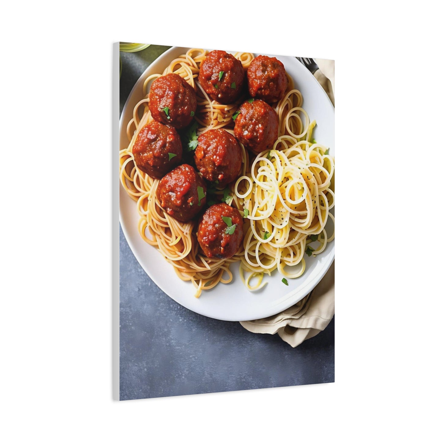 Spaghetti AI Gen Matte Canvas, Stretched, 1.25"