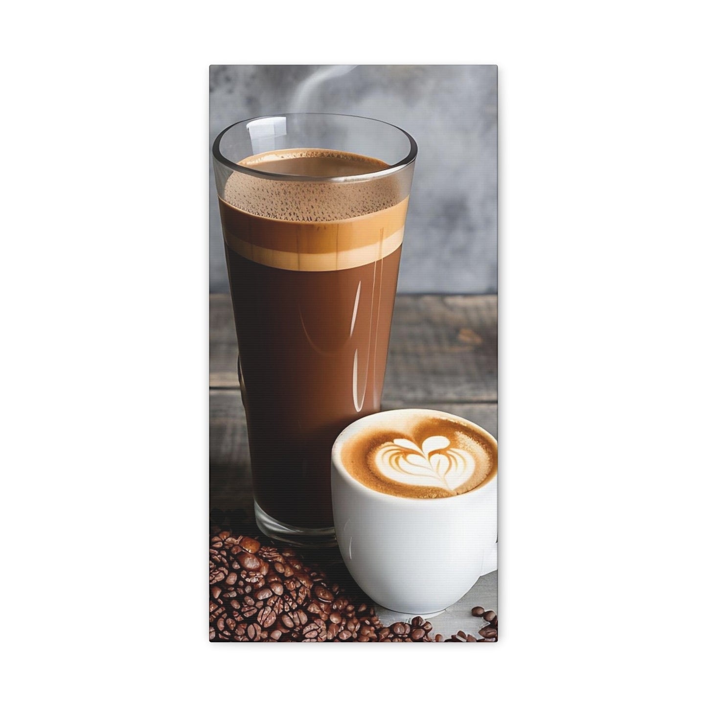 Coffee AI Gen Matte Canvas, Stretched, 1.25"
