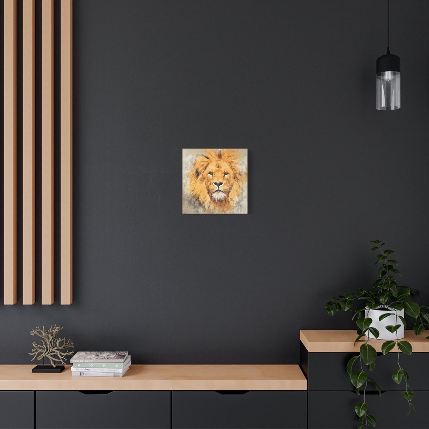 Lion Matte Canvas, Stretched, 1.25"