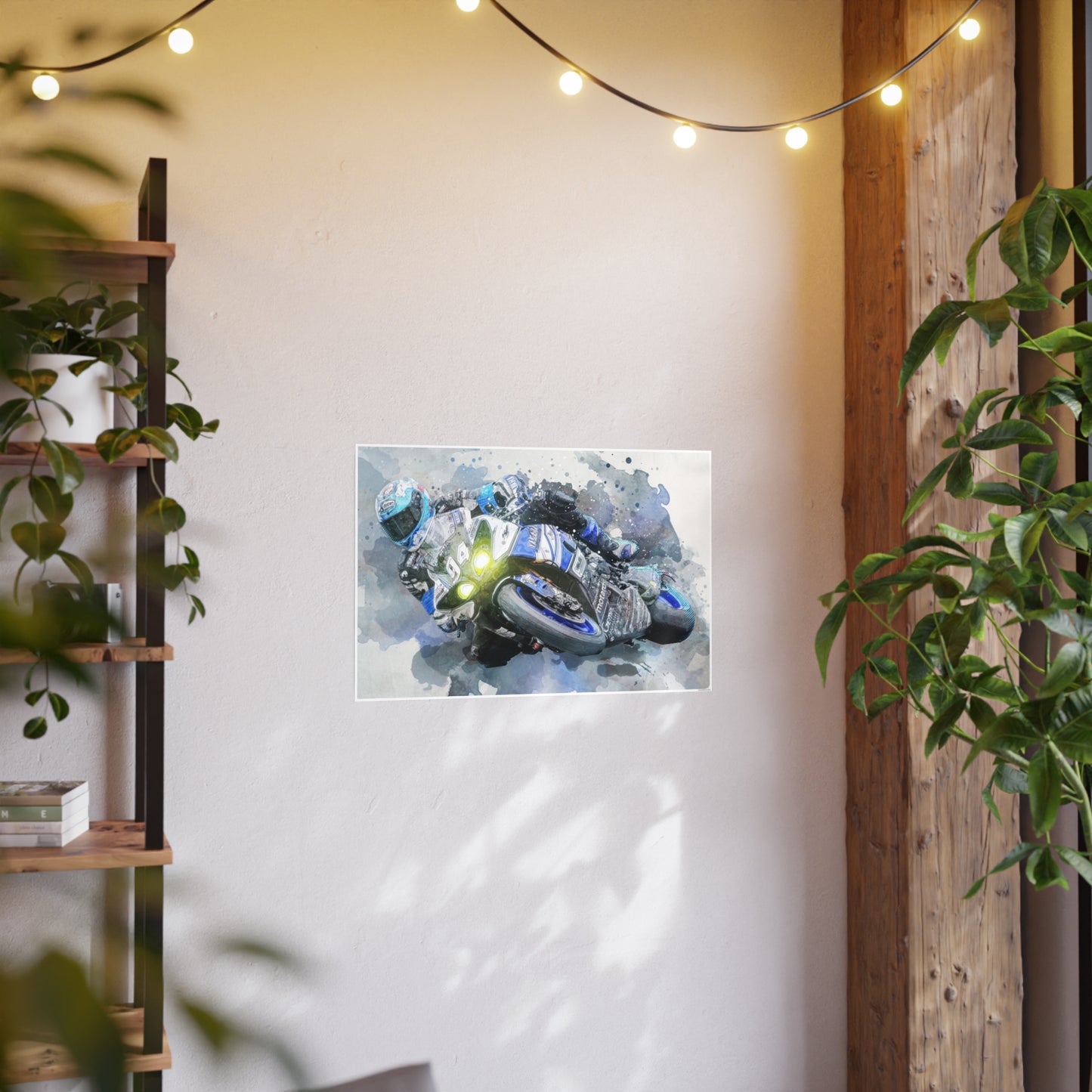 Motorcycle Race Photo Art Paper Posters