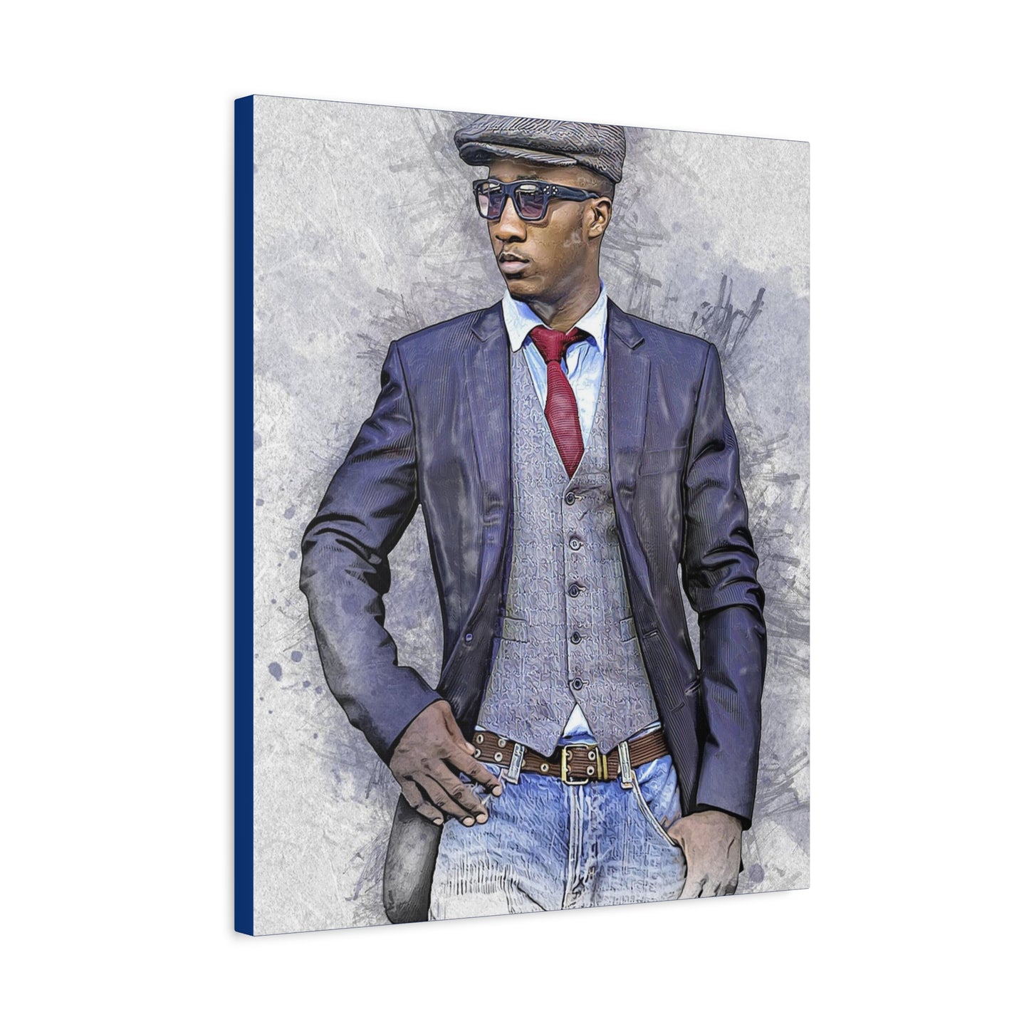 Man Model  Matte Canvas, Stretched, 1.25"