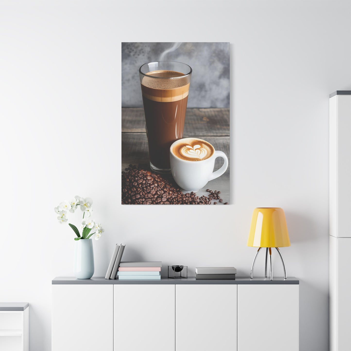 Coffee AI Gen Matte Canvas, Stretched, 1.25"