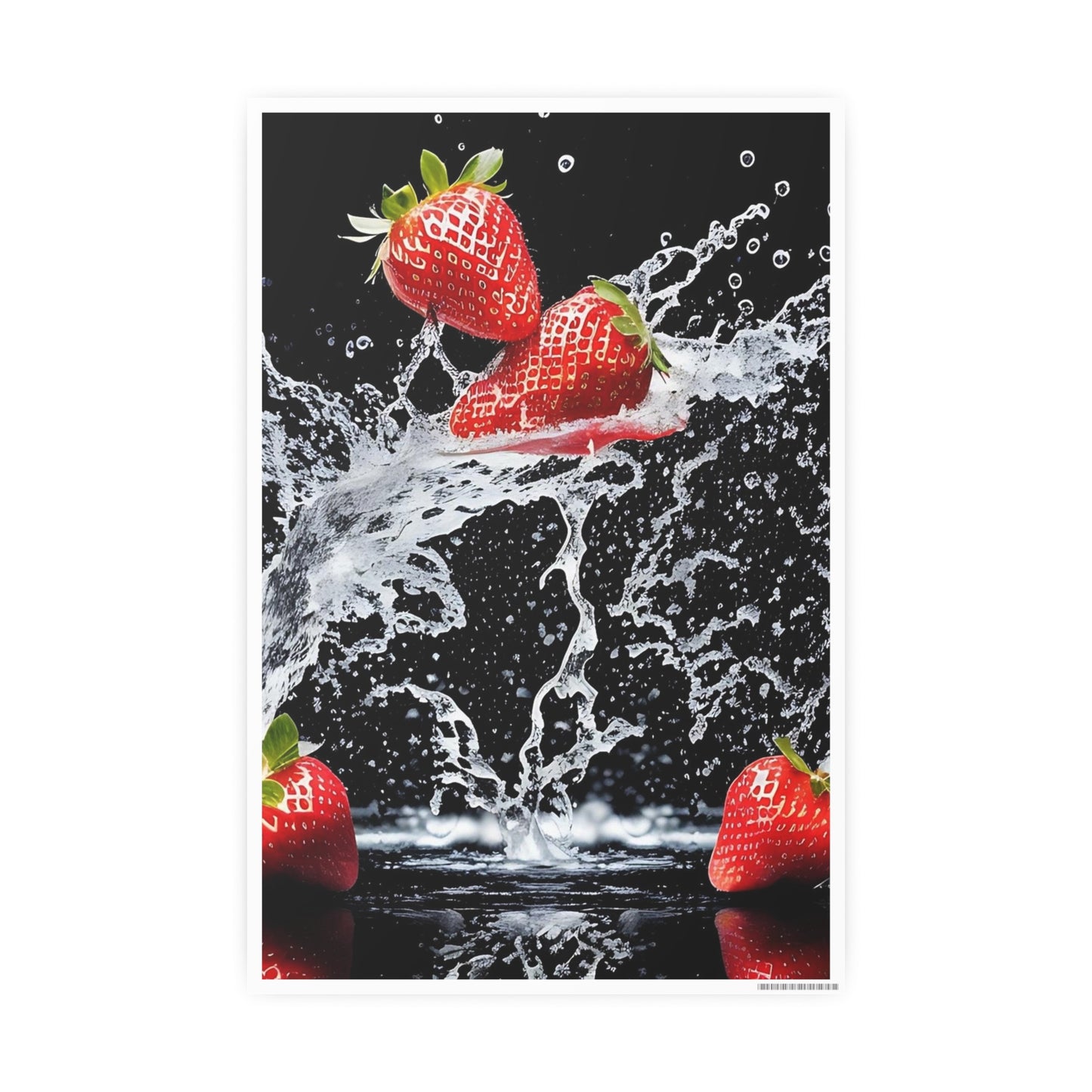 Strawberry AI Gen Photo Art Paper Posters