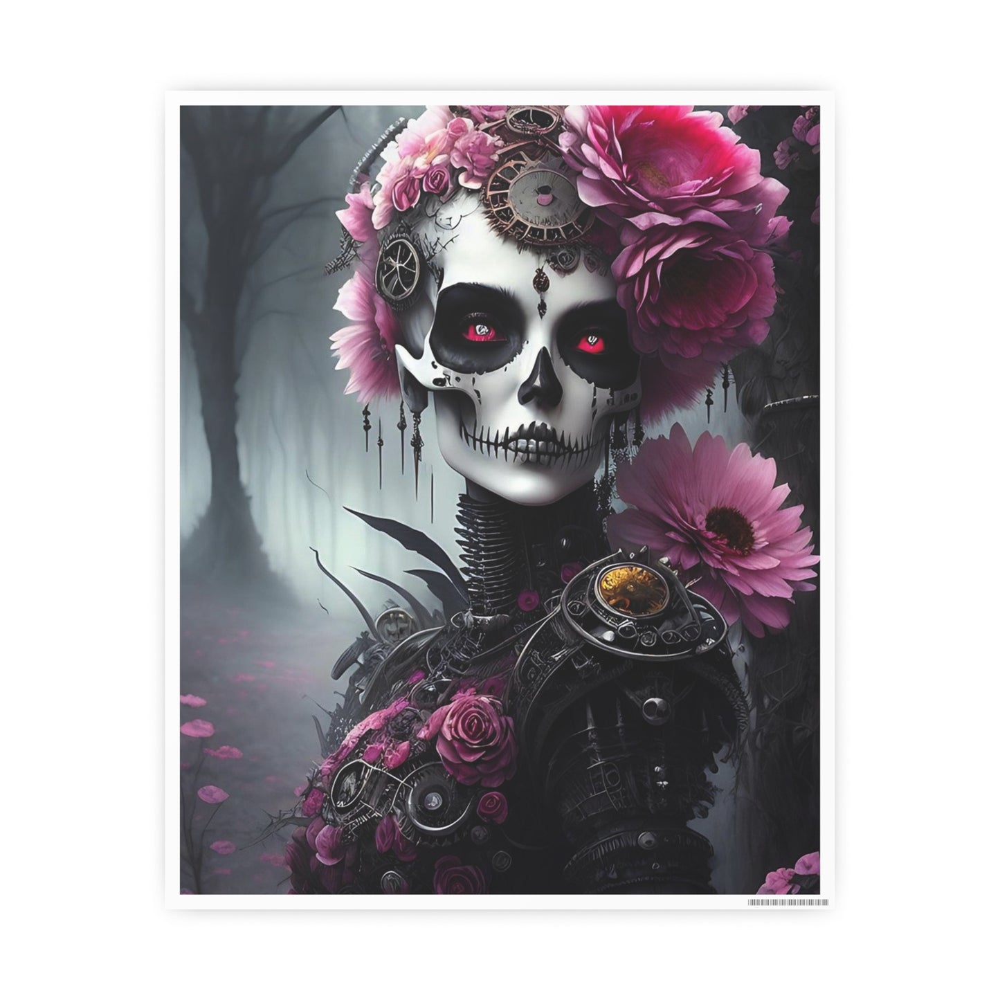 Skull AI Gen Photo Art Paper Posters