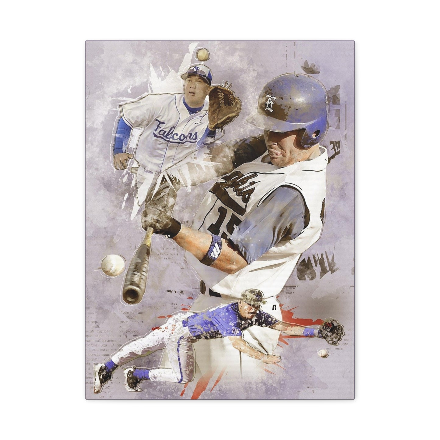 Baseball Matte Canvas, Stretched, 1.25"