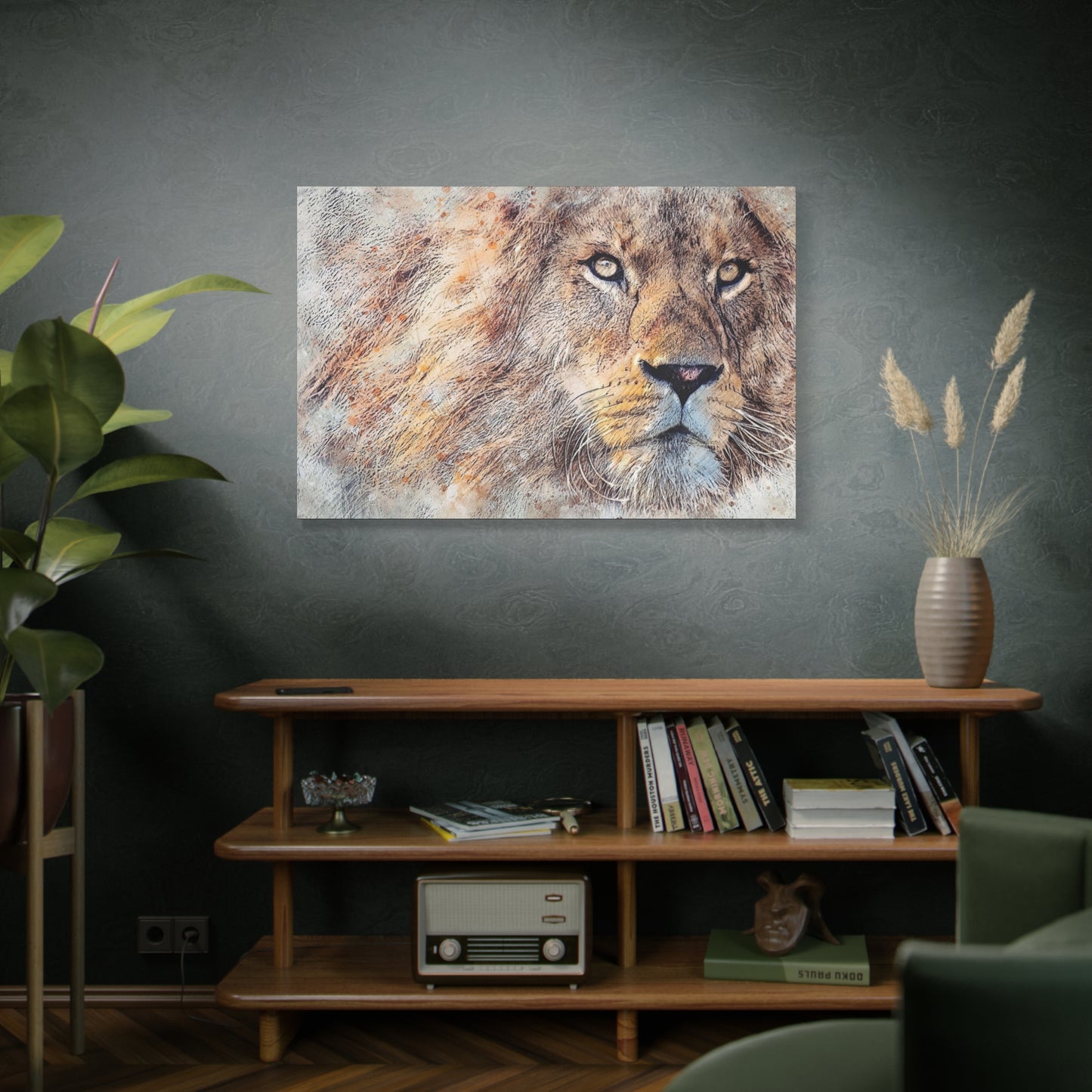 Lion Matte Canvas, Stretched, 1.25"