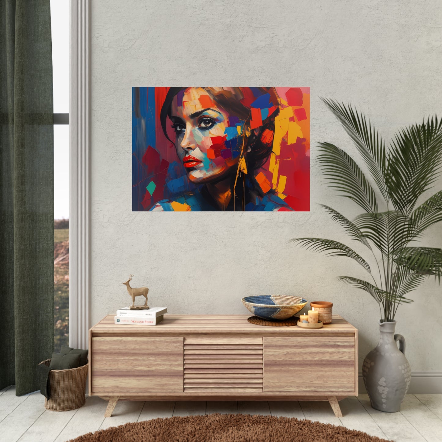 Woman AI Gen Rolled Posters
