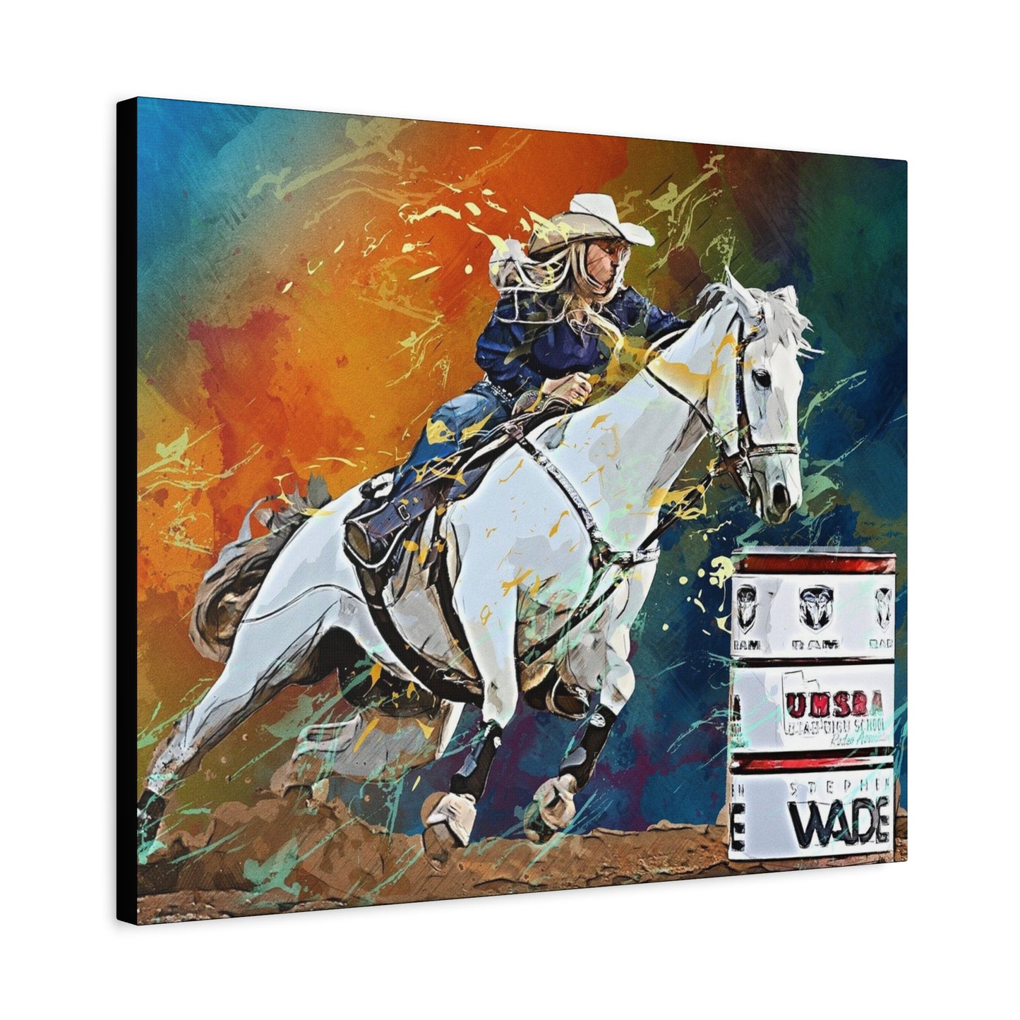 Cow Girl Matte Canvas, Stretched, 1.25"