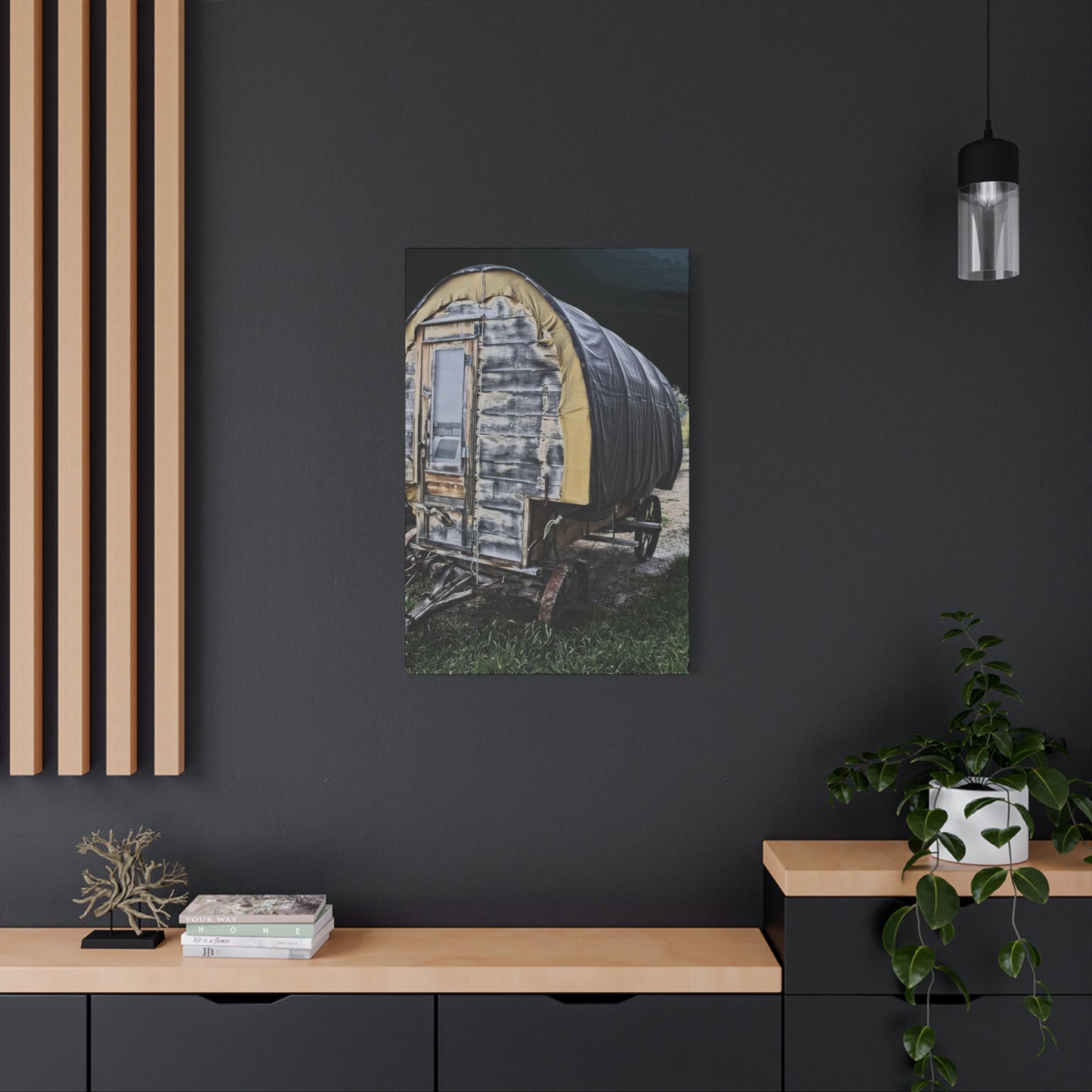 Chuck Wagon Matte Canvas, Stretched, 1.25"