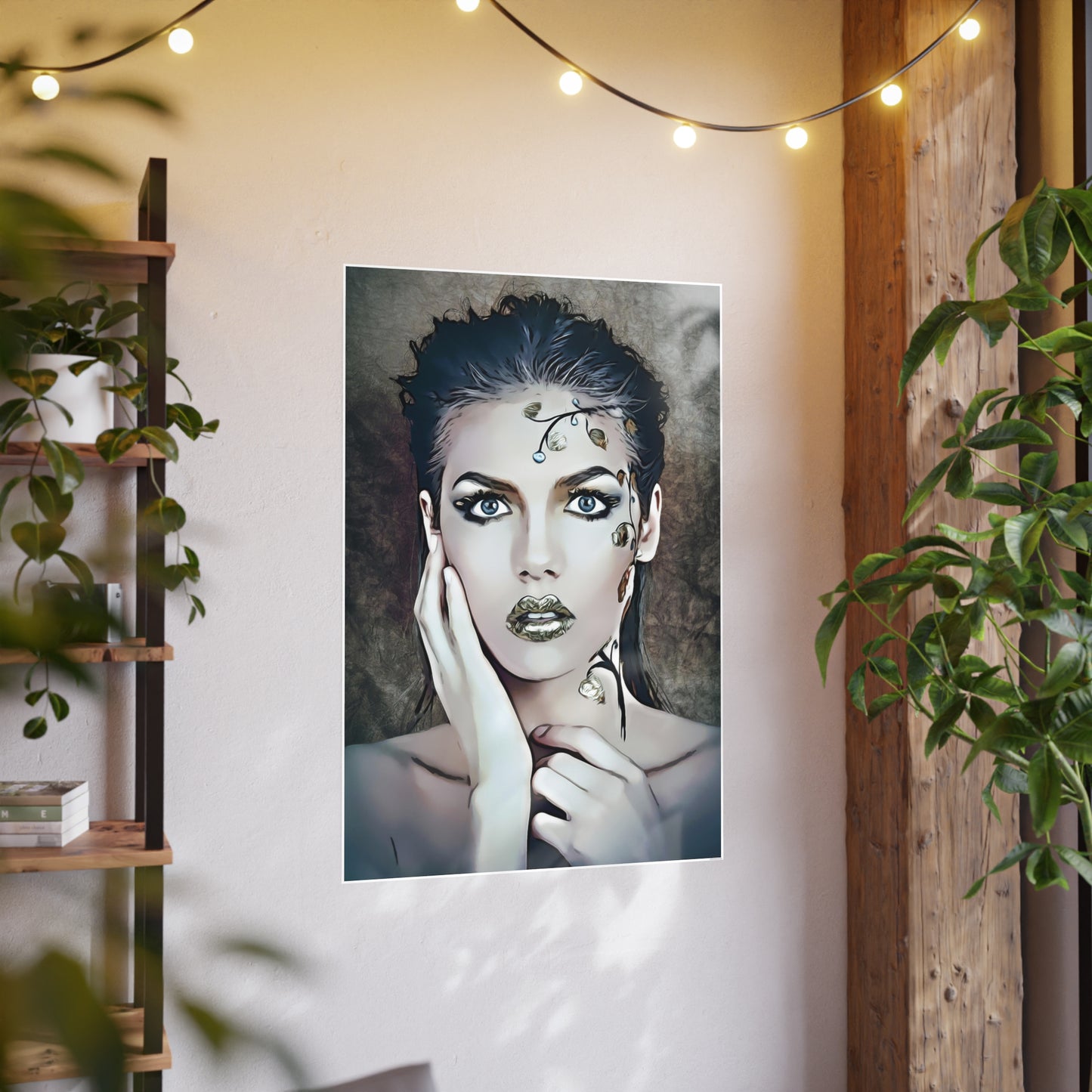 Woman Portrait Photo Art Paper Posters