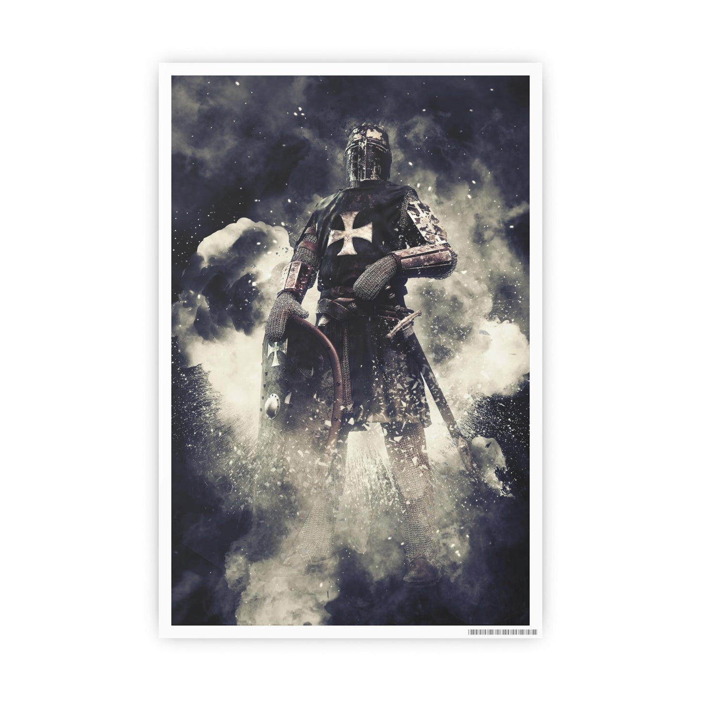 Knight Crusader Photo Art Paper Posters