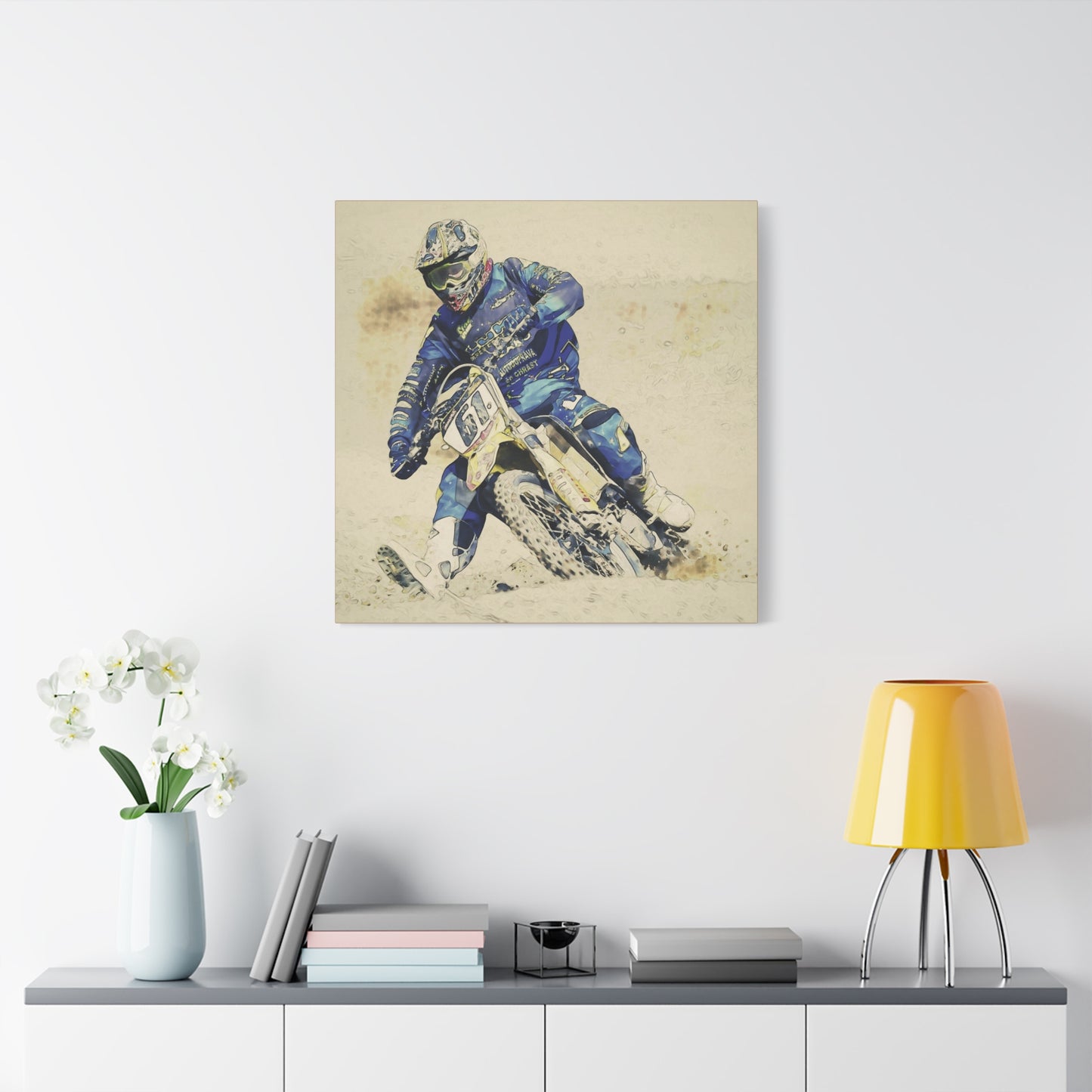 Motocross Matte Canvas, Stretched, 1.25"