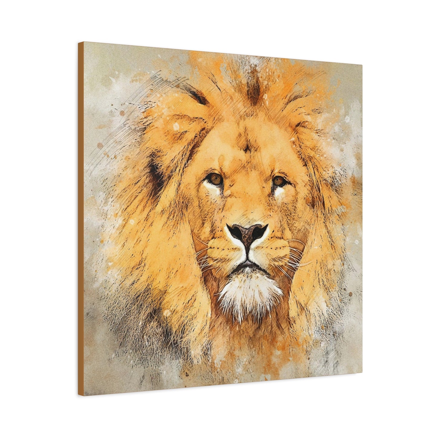 Lion Matte Canvas, Stretched, 1.25"