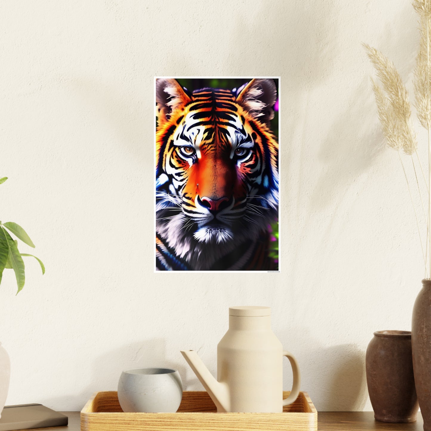 Tiger AI Gen Photo Art Paper Posters