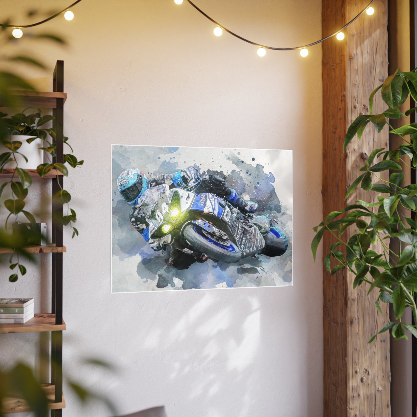 Motorcycle Race Photo Art Paper Posters