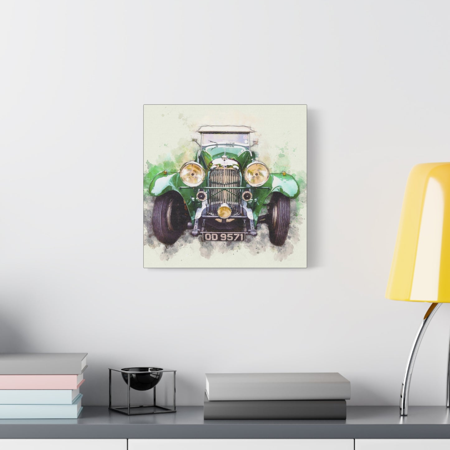 Car Matte Canvas, Stretched, 1.25"