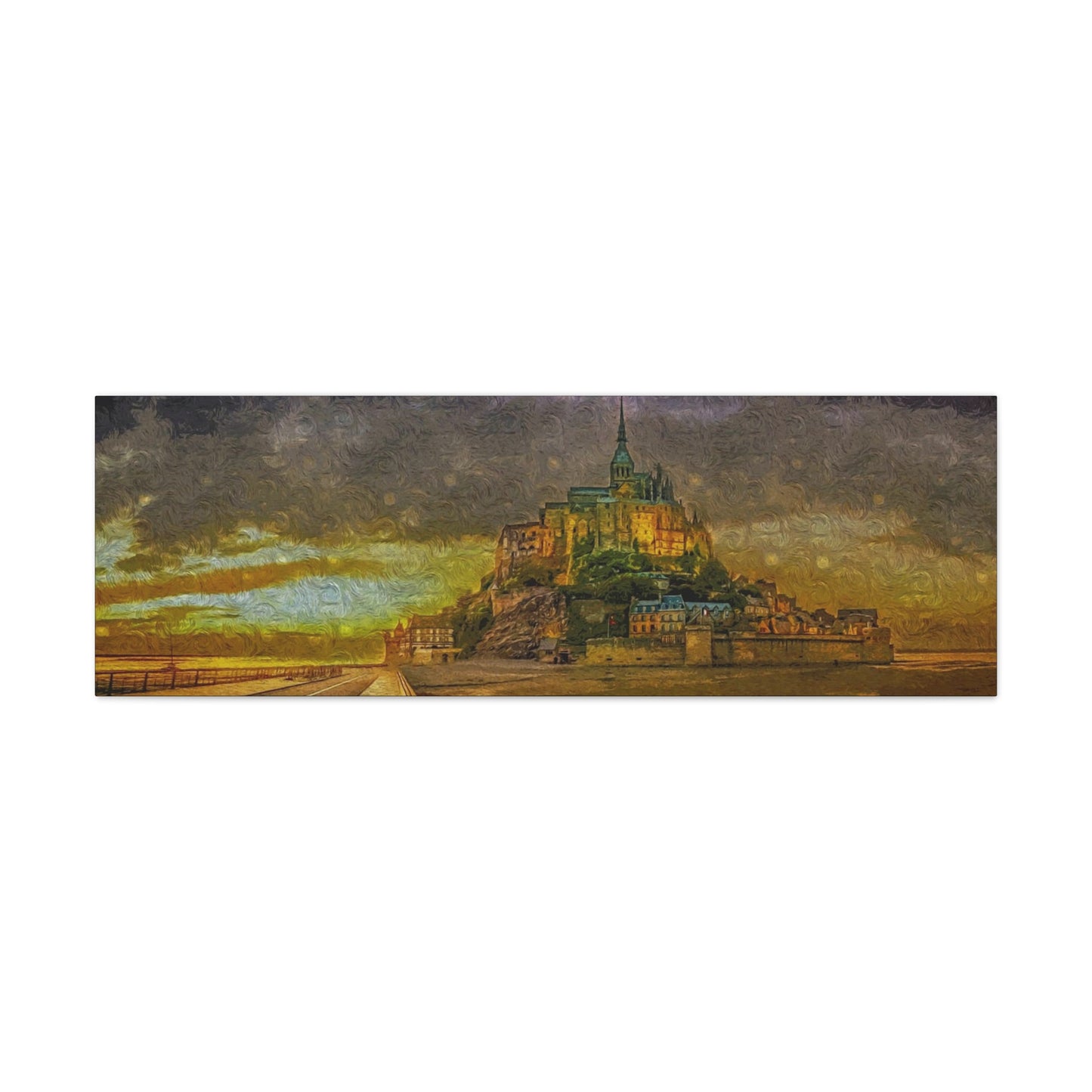Mt St Michel Matte Canvas, Stretched, 1.25"