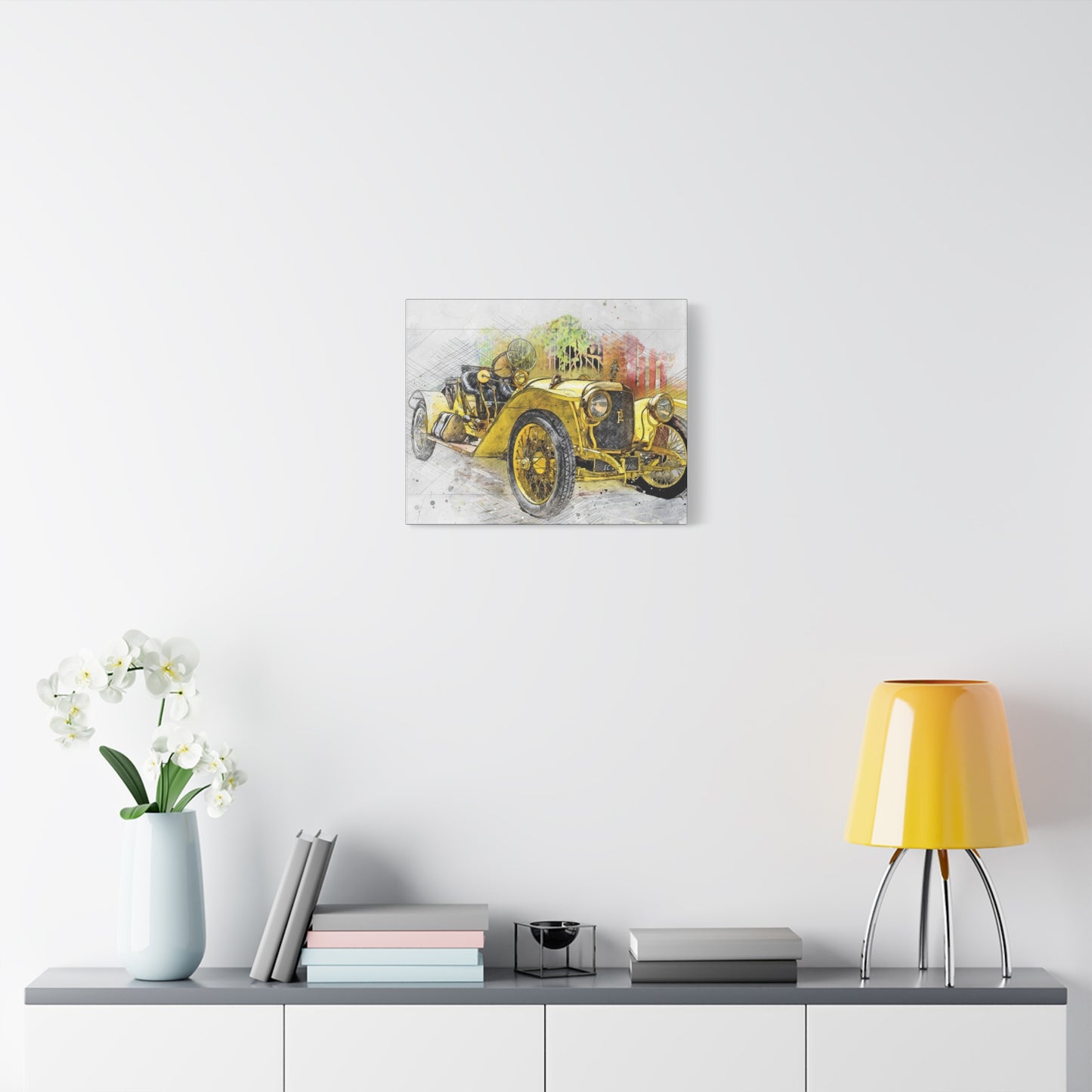 Car Matte Canvas, Stretched, 1.25"
